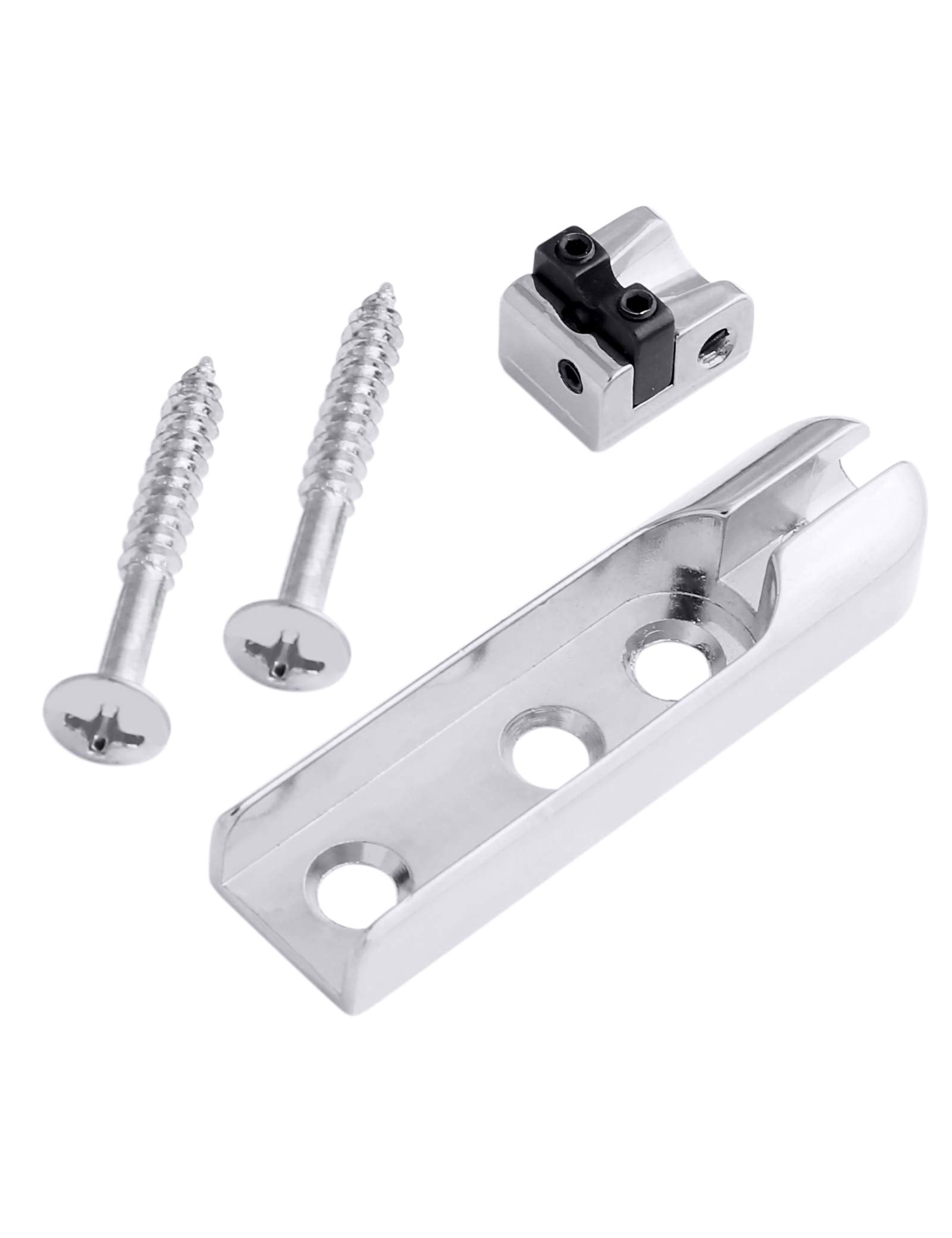 Holmer Bass Guitar Bridge Individual Bass Bridge Tailpiece Single String Bass Bridge for 4 String Bass Guitar Heavy Duty Zinc Sa