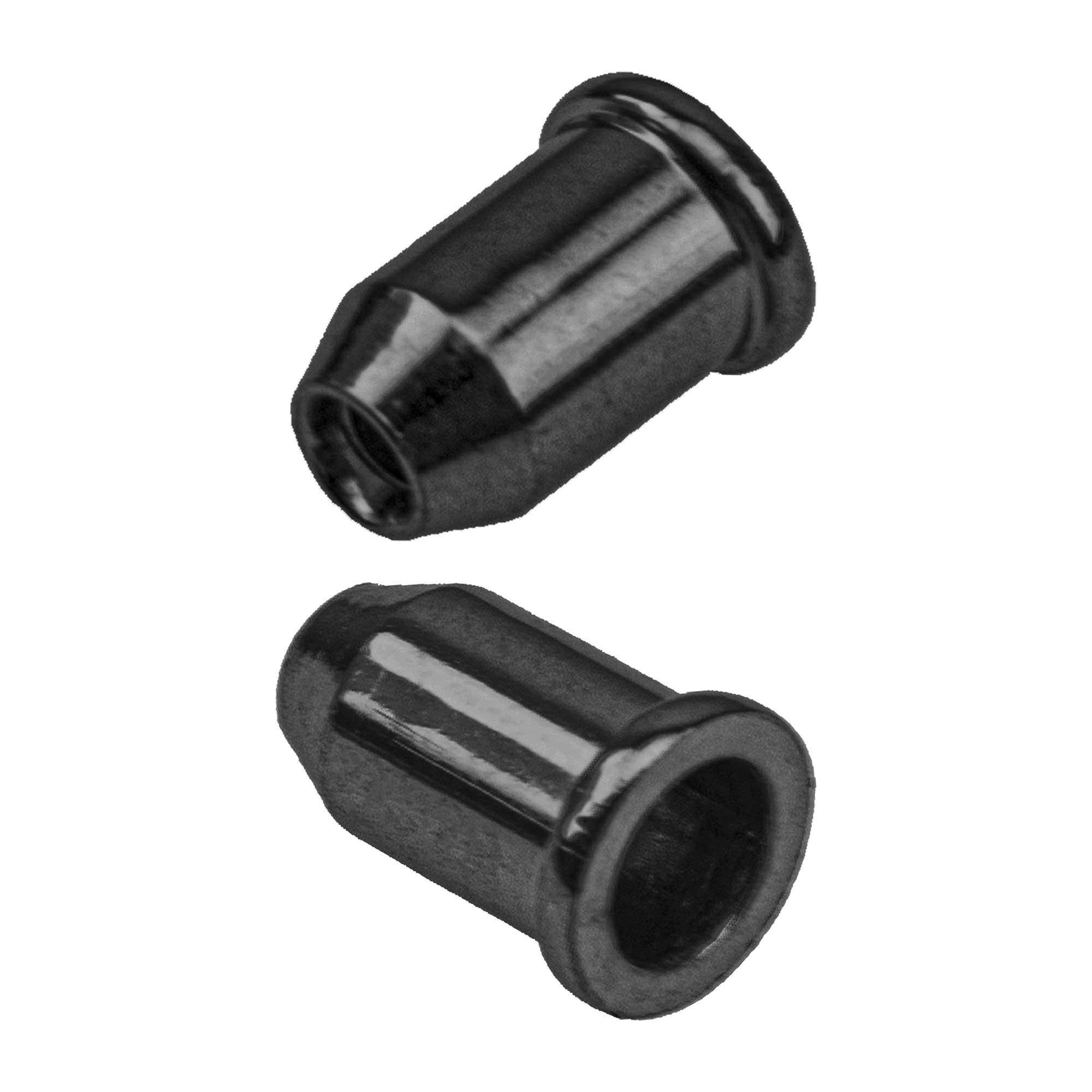 36Pcs Yootones Metal Guitar Ferrules Through-Body String Mounting Ferrules Compatible with Guitar Replacement (Black)