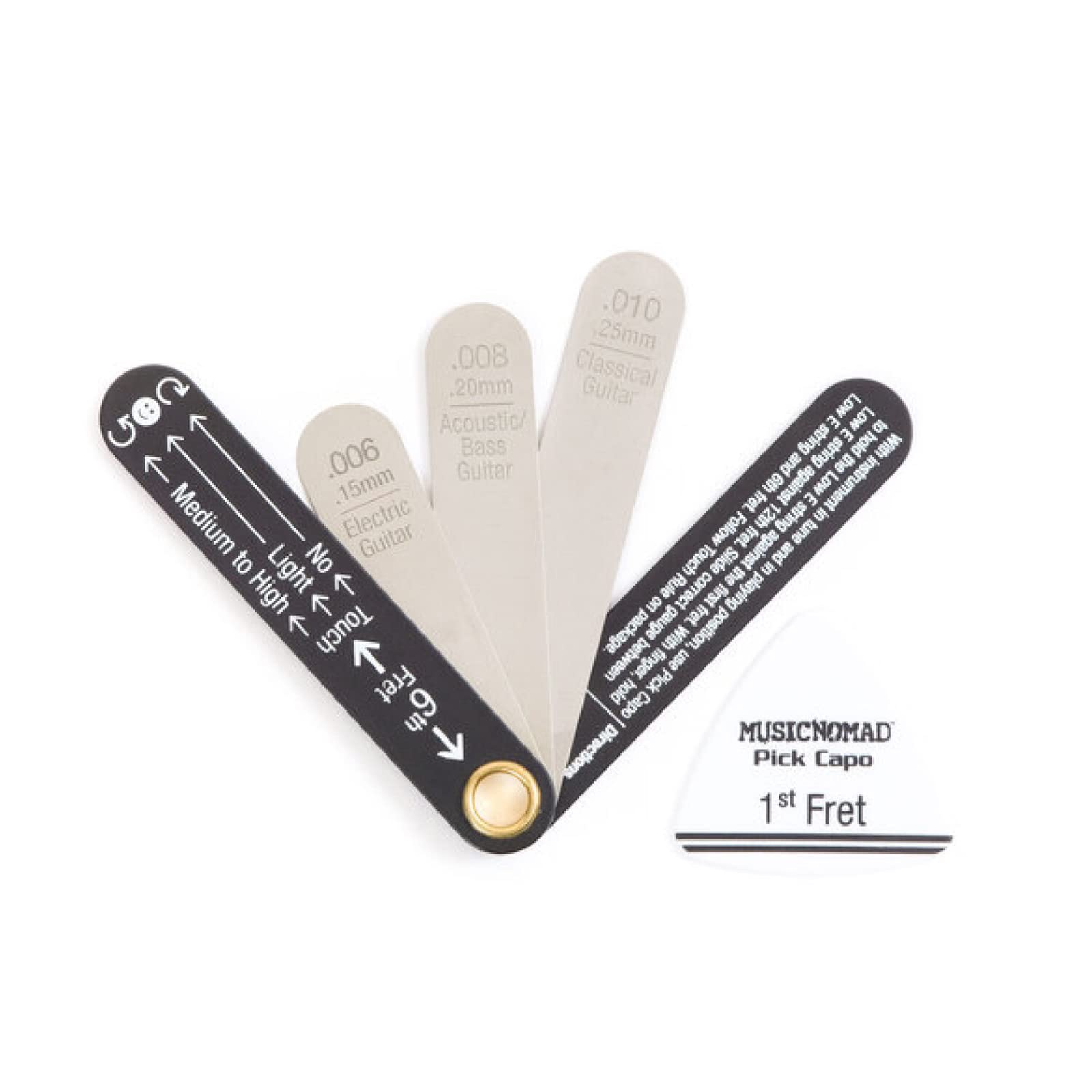 MusicNomad Truss Rod Neck Relief Measure and Adjust Kit Compatible with Taylor Guitars (MN610)