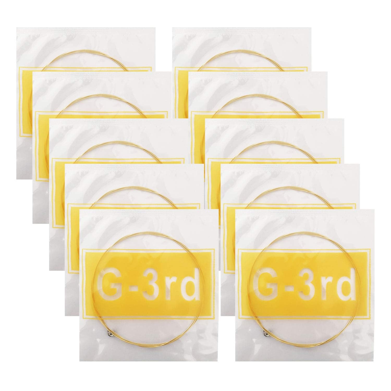 Acoustic Guitar G Strings, Light Tension - Corrosion-Resistant Rust-Prevent Brass, Offers A Bright And Well-Balanced Acoustic To