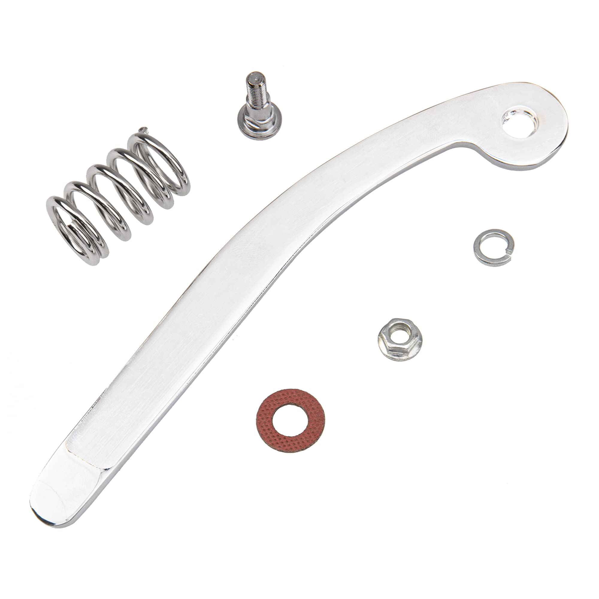 1Set Yootones Guitar Vibrato Bridge Tremolo System Arm Whammy Bar With Nut Spring Compatible With Electric Guitar (Silver)