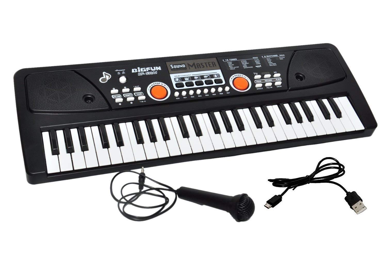Domenico World Piano Keyboard 49 Keys- Multi-Function Portable Piano Keyboard Electronic Organ With Plug & Play Option