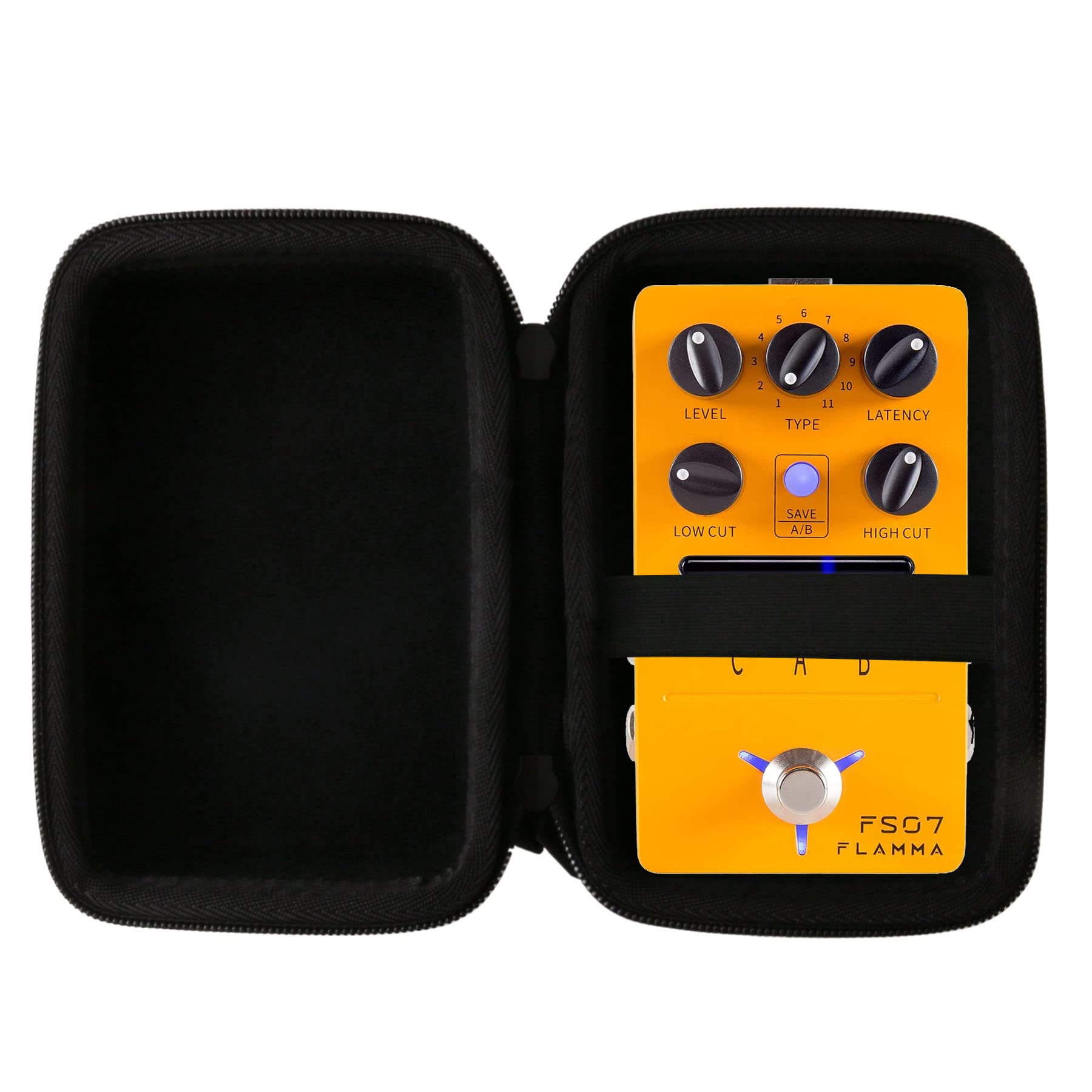 JINMEI Hard EVA Carrying Case Compatible with for FLAMMA FS01-FS07Guitar Delay Pedal/Zoom MS-70CDR/MS-60B/MS-50G MultiStomp Guit