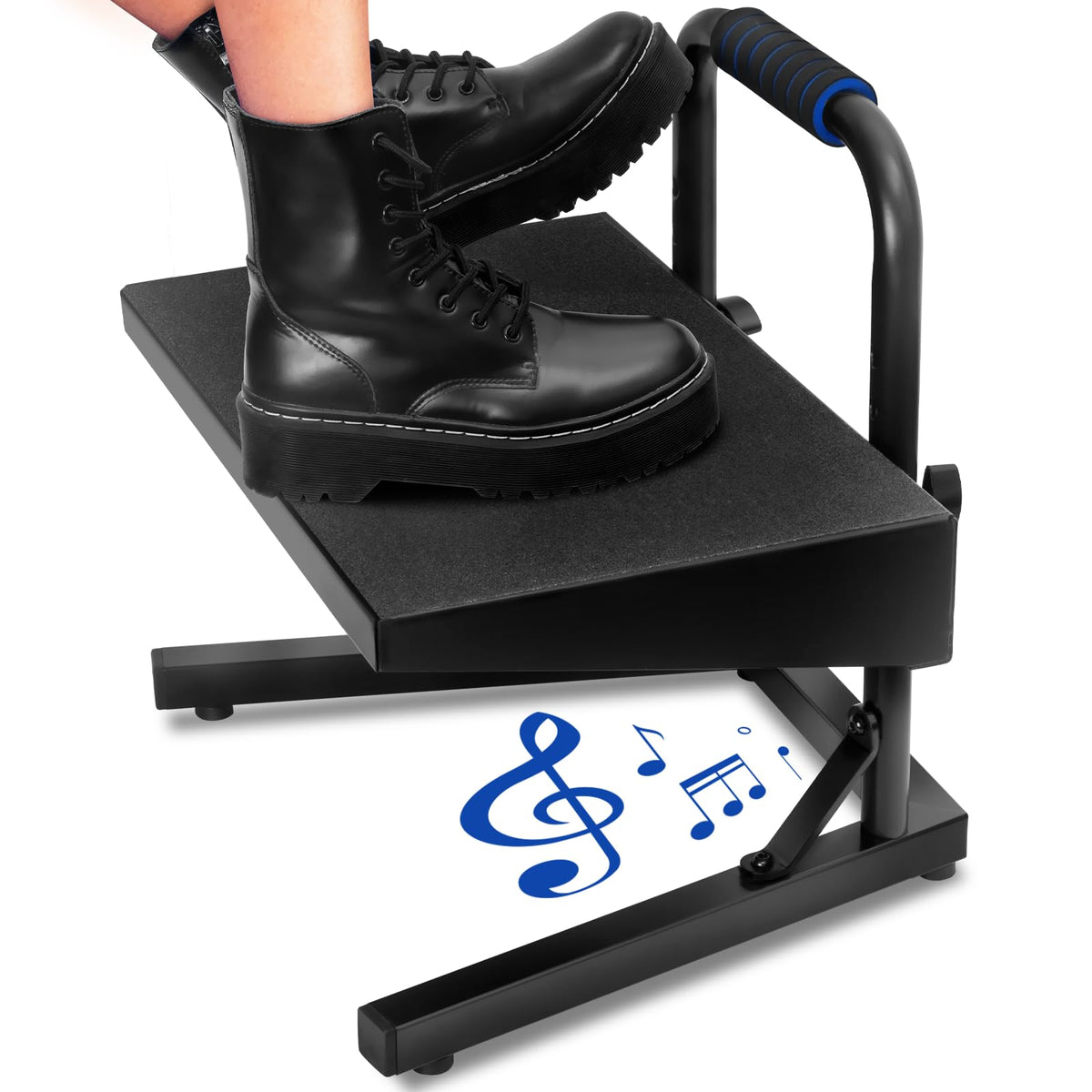Liquid Stands Ergonomic Guitar Foot Stool Under Desk For Kids - Height Adjustable Elevated Piano Foot Rest- Piano Foot Rest For