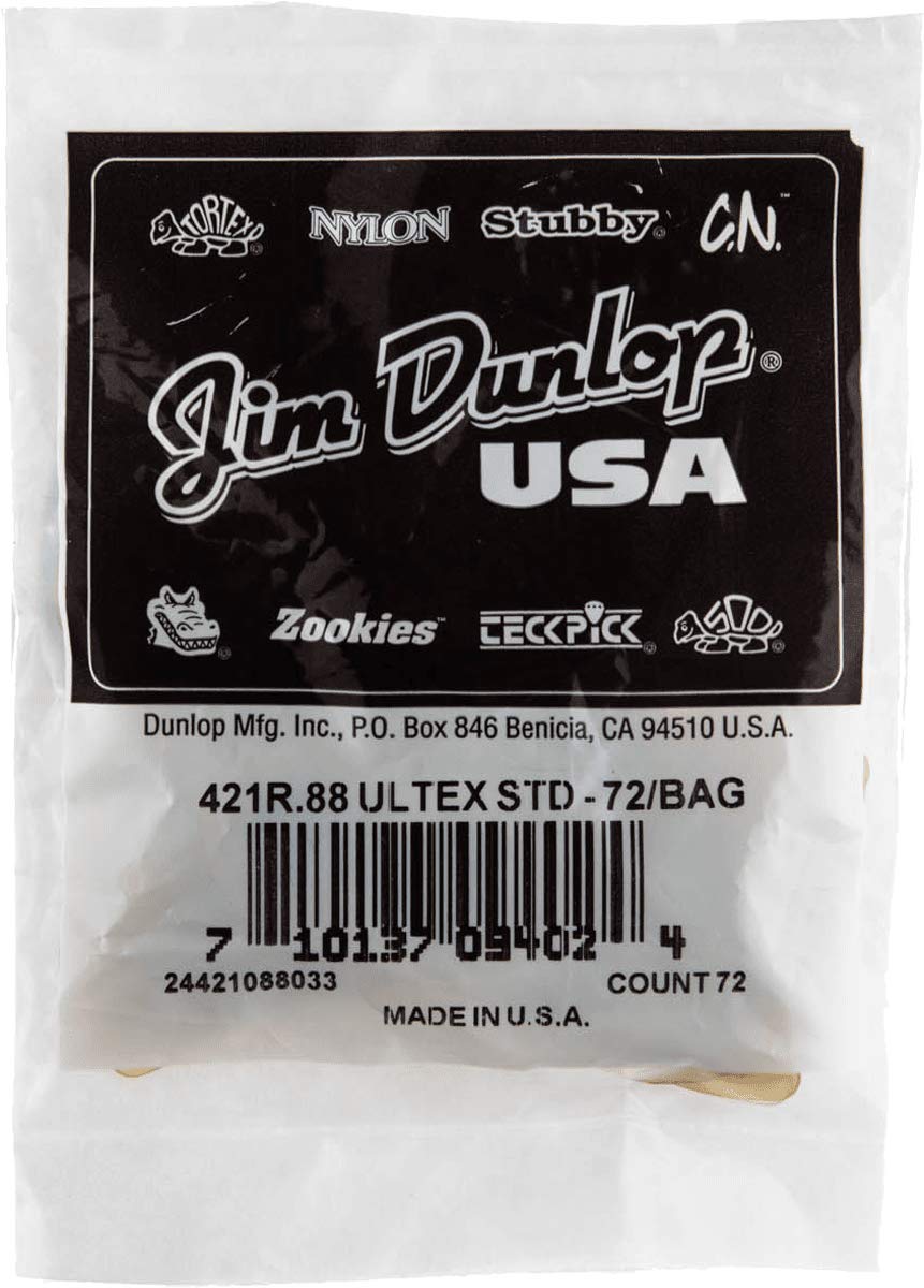 Jim Dunlop Ultex Standard .88mm Guitar Picks - 72 Pack