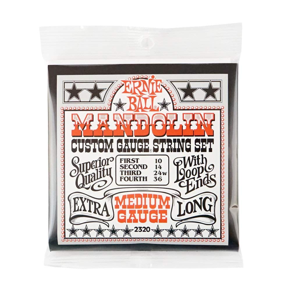 Ernie Ball Medium Stainless Steel Mandolin Strings, 10-36 Gauge (P02320)