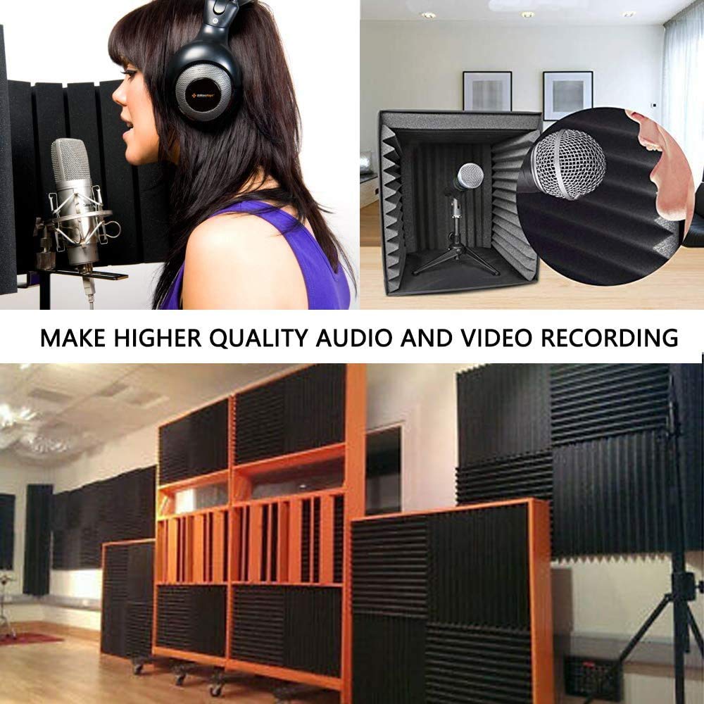 YDHTDLHC 52 Pack sound proof foam panels for walls studio equipment foam 12 ; X12   ;X1?; Sound insulation cotton