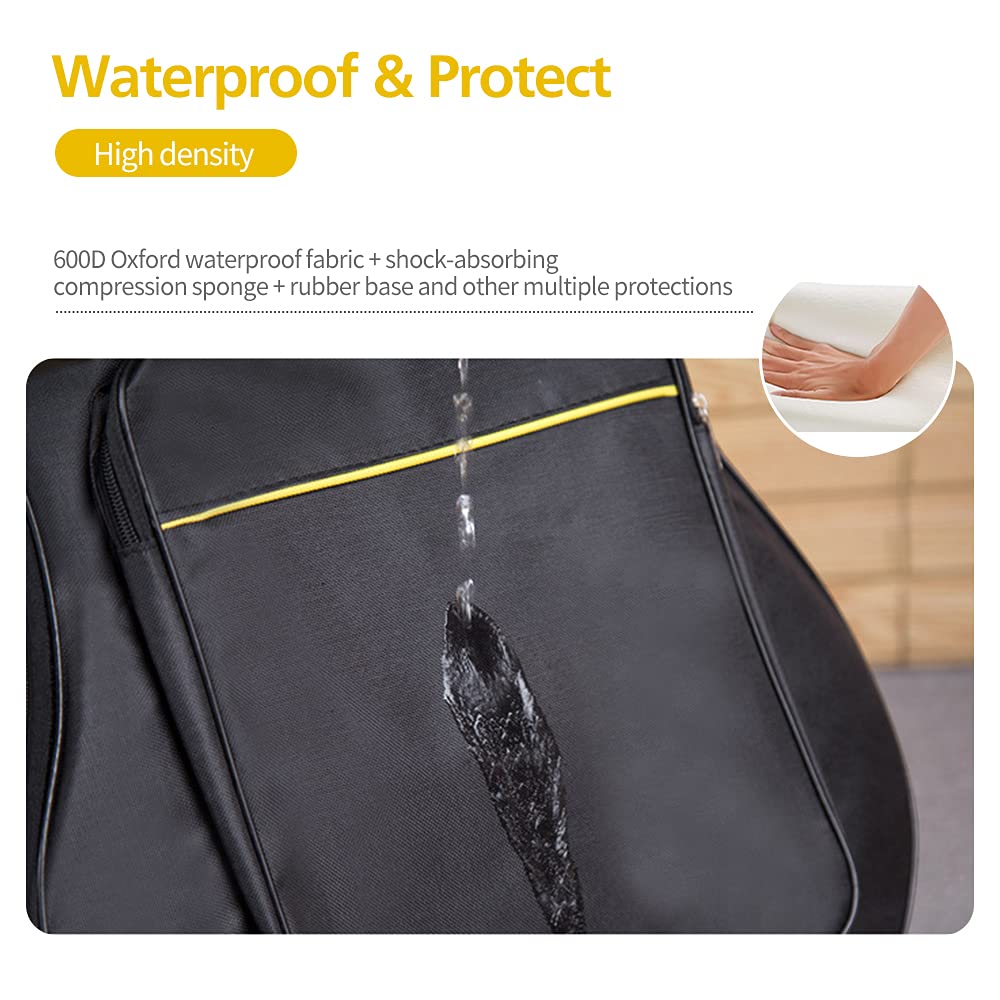 Mdvora 1/2/3 Pack Guitar Bags, 38 40 41 inch Electric Guitar Case, Waterproof Oxford Electric Guitar Gig Bag, Two Pockets, for A