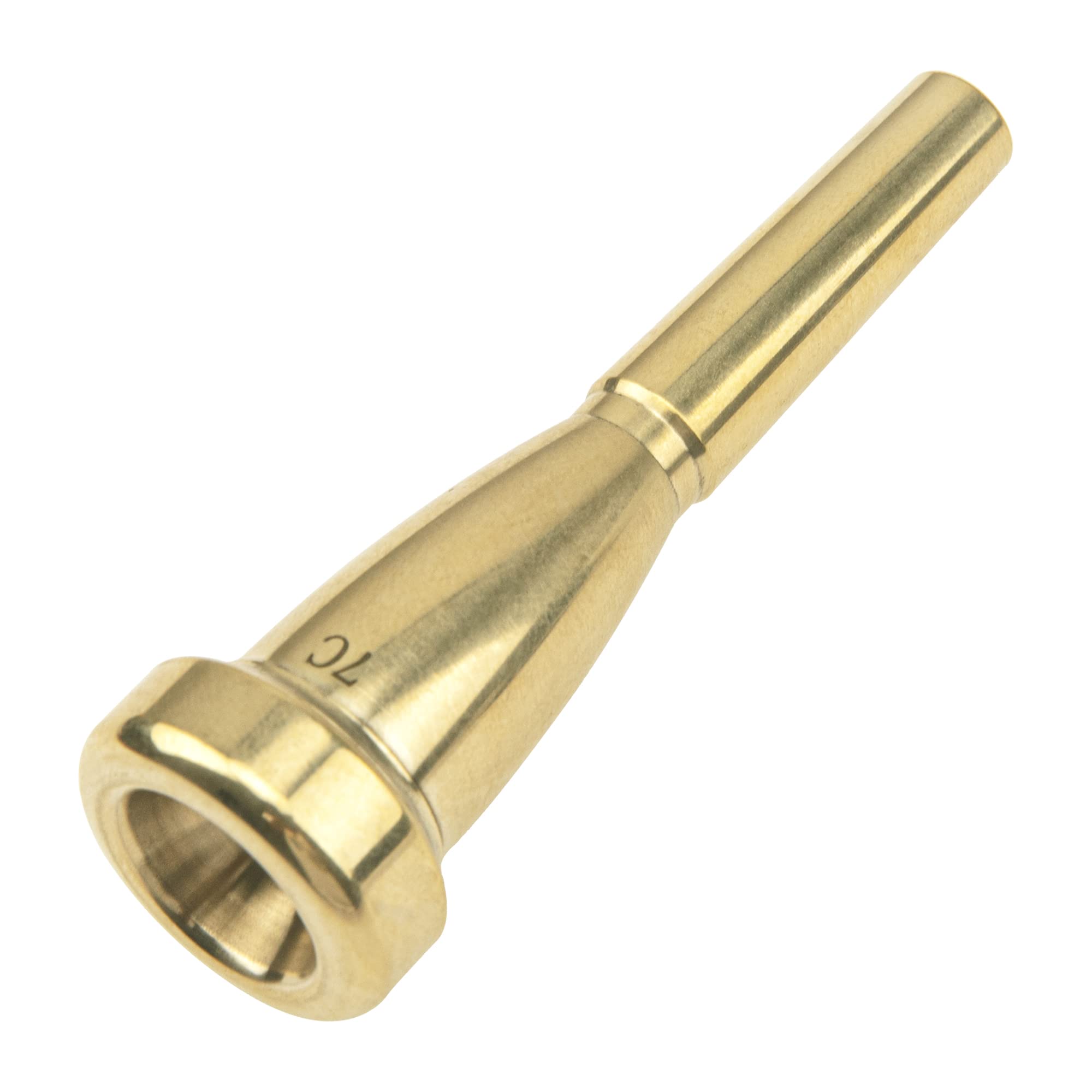 1Pcs Yootones Metal Gold Plated Trumpet Mouthpiece Compatible with Trumpet Accessories Parts (7C)