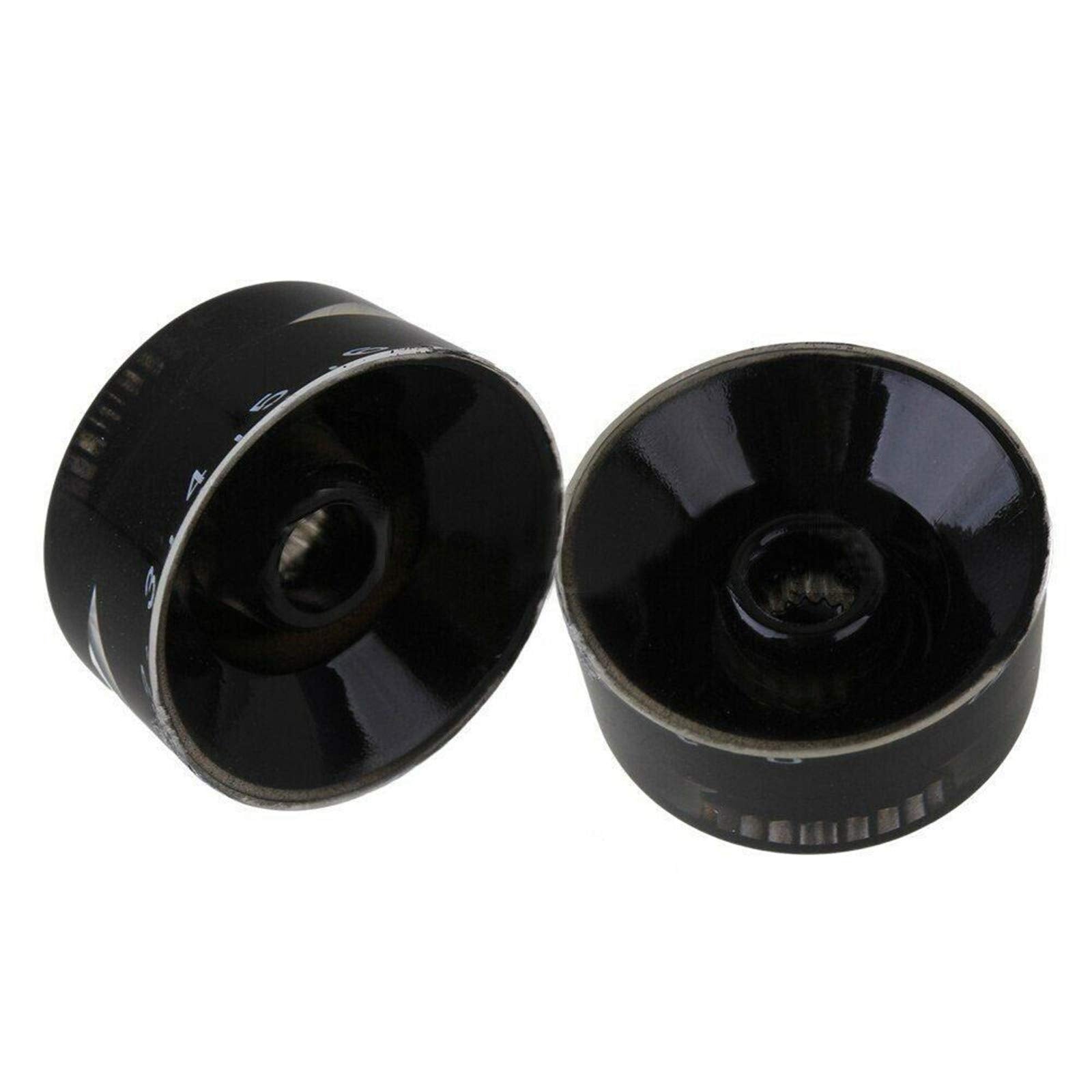 FASTROHY 4 Pcs Guitar Control Speed Tone Volume Knobs for Gibson Les Paul Parts Black