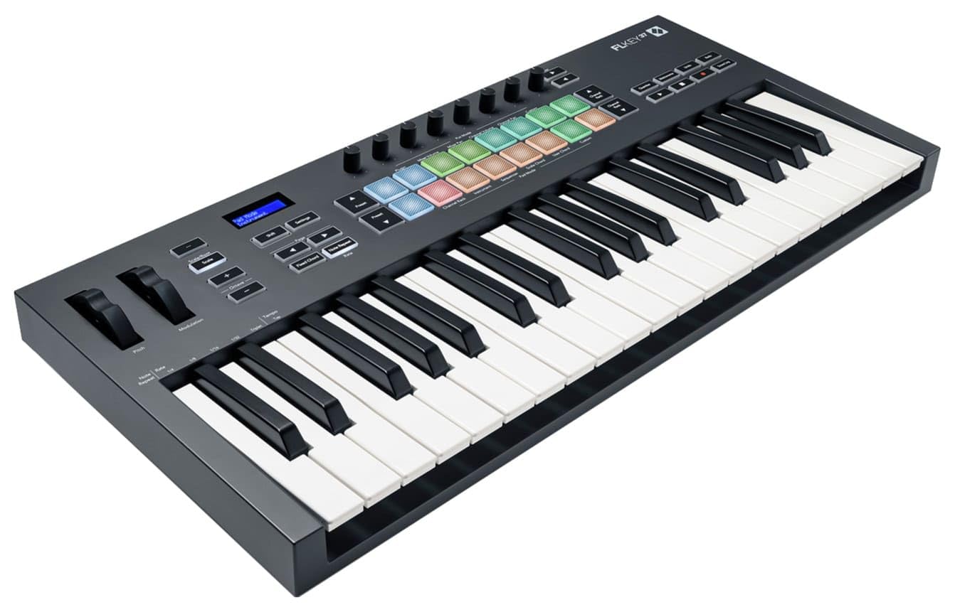 Novation FLkey 37 MIDI Keyboard - Seamless FL Studio Integration with Chord Mode and Scale Mode. All the software you need for M