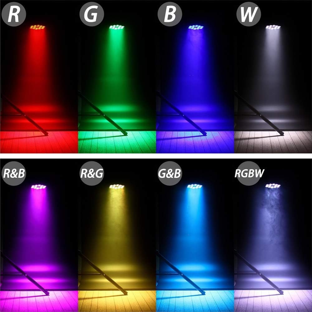 Par Lights LED Stage Lights, UKing 180W RGBW 4-in-1 Uplights Stage Lighting Effect by DMX and Sound Activated Control Wash Ligh