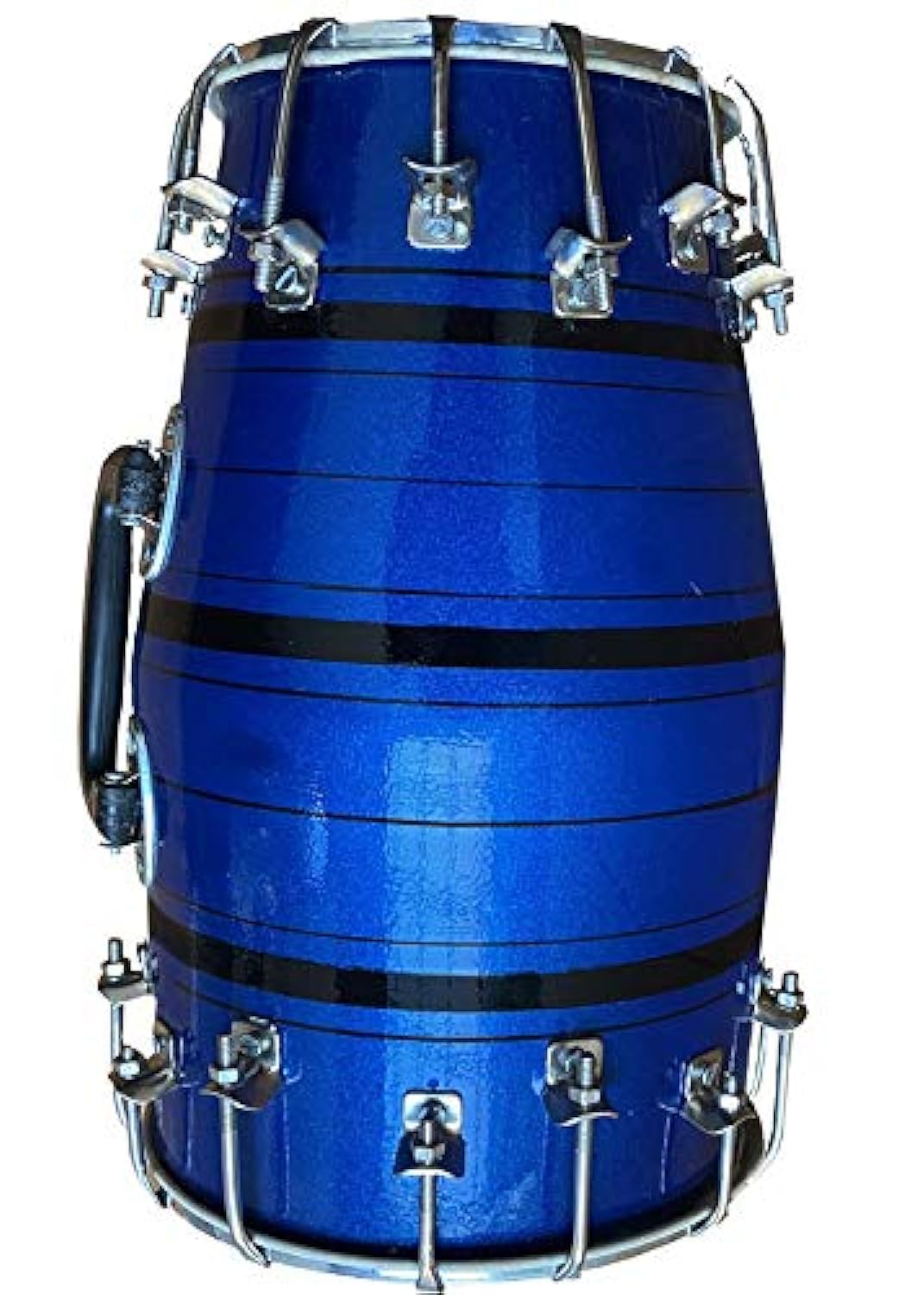 Gt Manufacturers First Double Nut & Bold Fitting Baby Shiny Beautiful Colour Dholak (Blue)