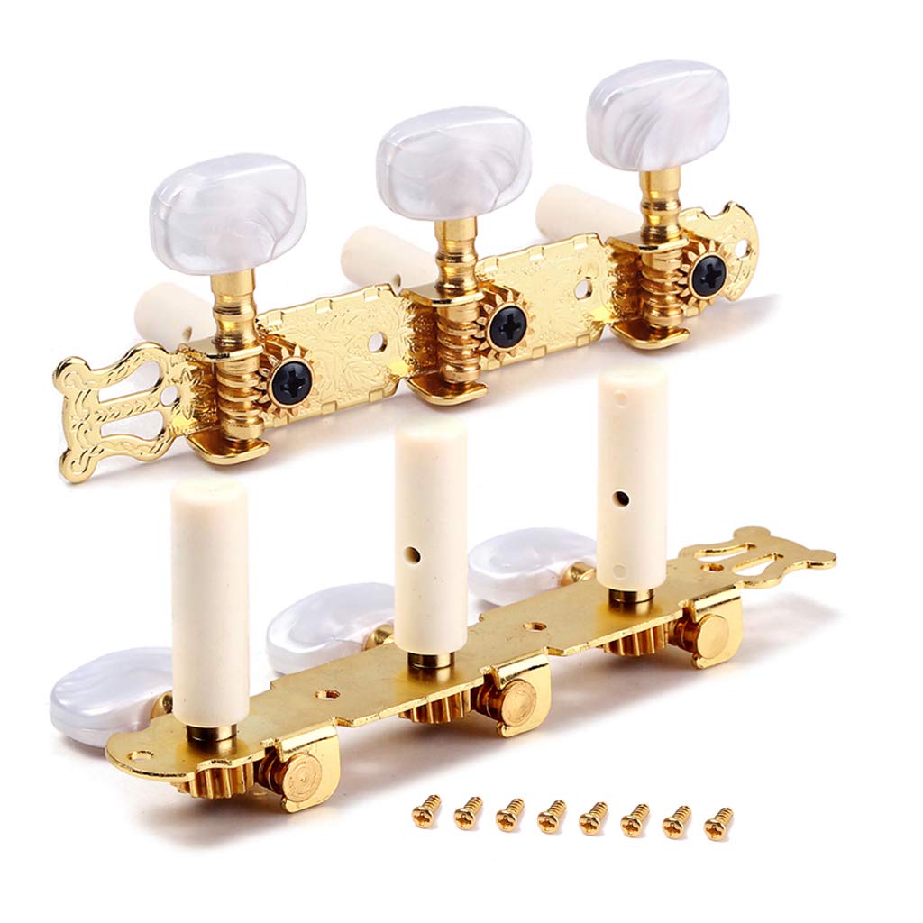 Alnicov 2Pcs Guitar Tuners Classical Guitar Tuners Tuning Pegs Keys Machine Heads