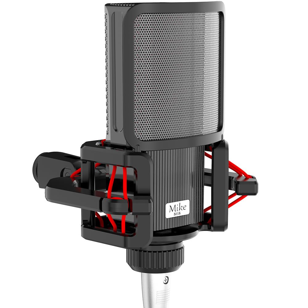 Microphone shock mount with Filter Screen for Lewitt RAY LCT-240 Pro LCT 440 Pure LCT 441 FLEX Compatible with protruding stems