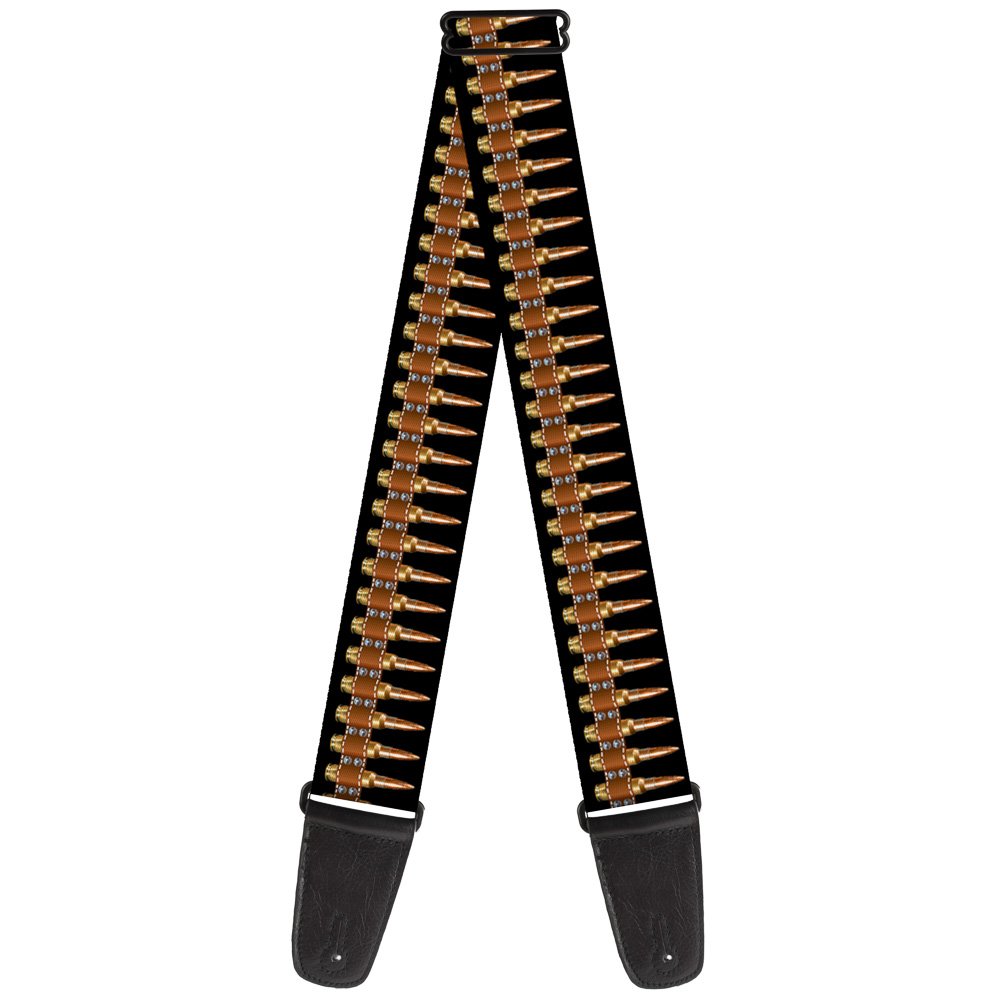 Buckle-Down Guitar Strap Bullets, 2'' Wide - 29-54'' Length