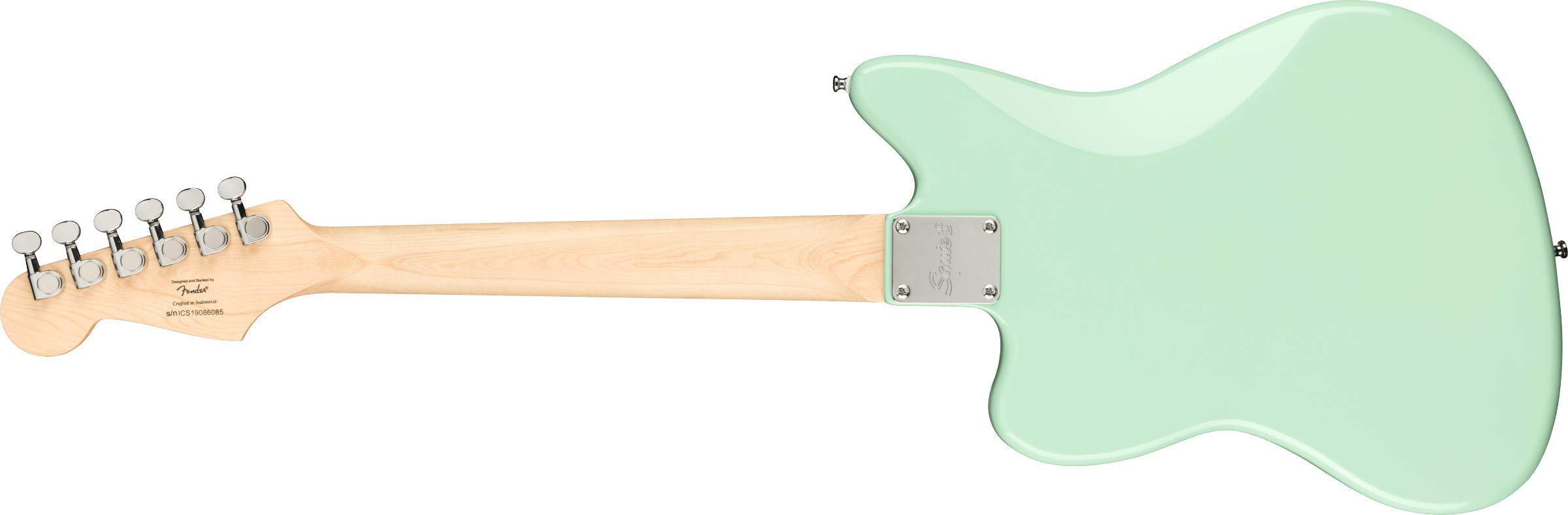 Squier Mini Jazzmaster Electric Guitar, with 2-Year Warranty, Surf Green, Maple Fingerboard