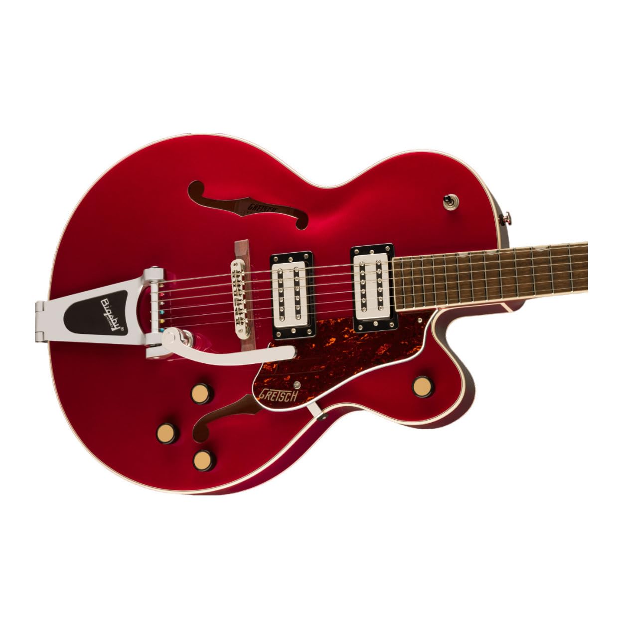 Gretsch G2420T Streamliner 6-String Right-Handed Electric Guitar with Bigsby Tailpiece Arched Maple Hollow Body, All-New BroadTr