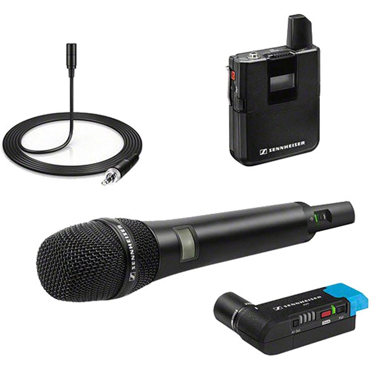 Sennheiser AVX Digital Wireless Microphone System - ME2 Lavalier and AVX42 Handheld Transmitter with MD42 Capsule Combo Set