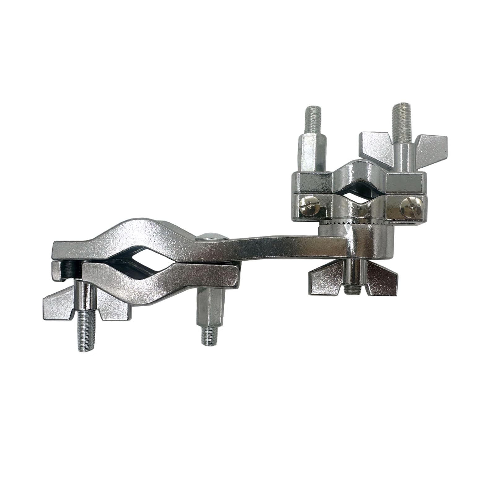 TUOREN Drum Rotating Multi Clamp Metal Adjustable Dual Drum Cymbal Stand Clamp for 3/8 to 5/8 Rods