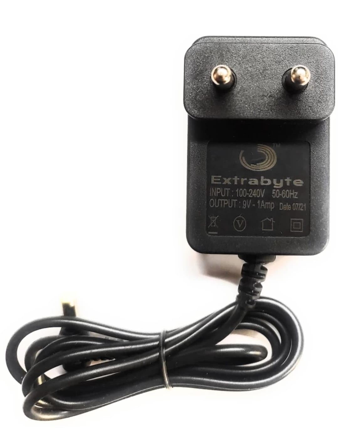 Extrabyte AC/DC Power Adapter, 9.5V 1A, Piano Adapter for Keyboards & Electronics Keyboard