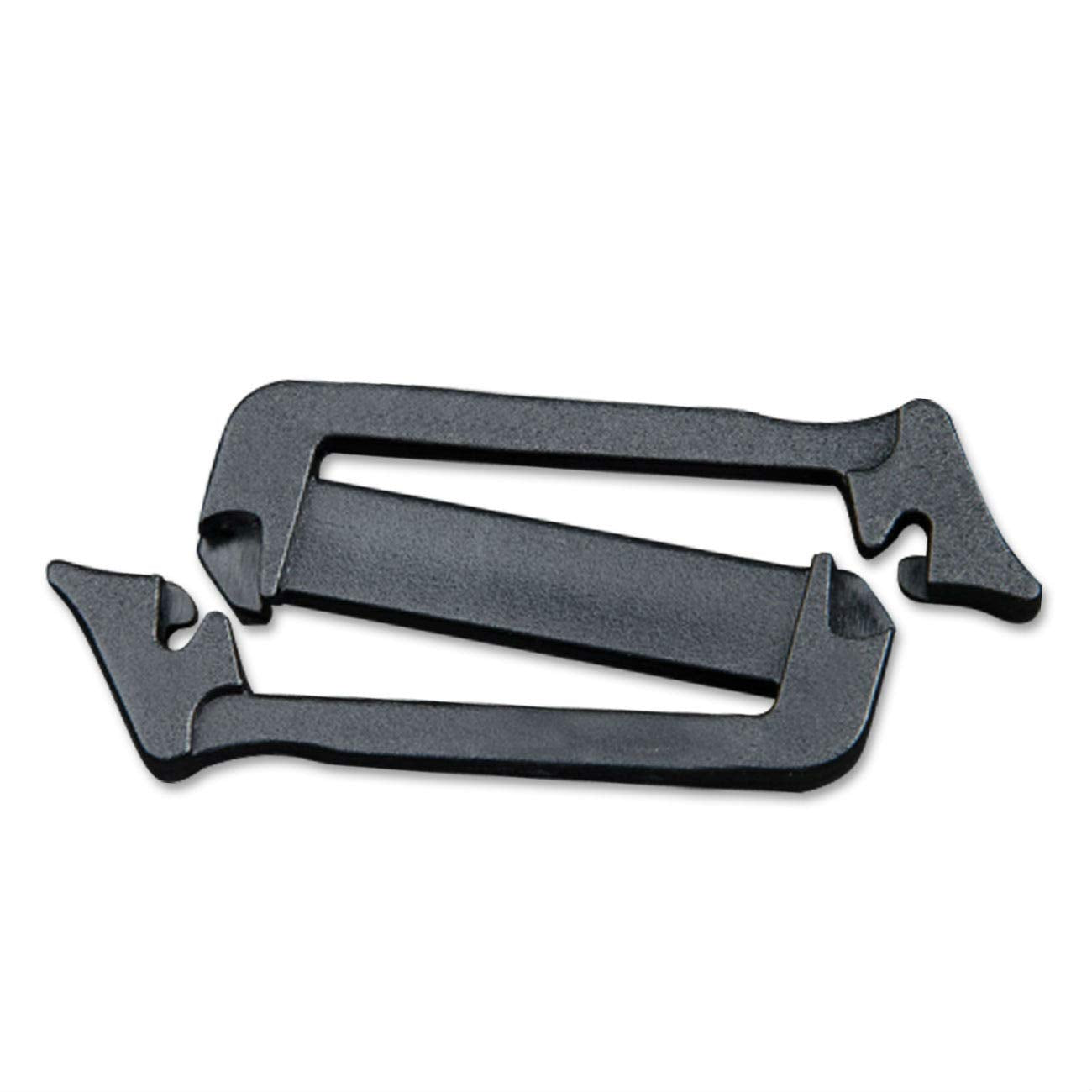 Dyzd Utility Webbing Connecting Clips Strap Buckle Triglide Slides Backpack Bag Clip (Style 2,10Pcs)