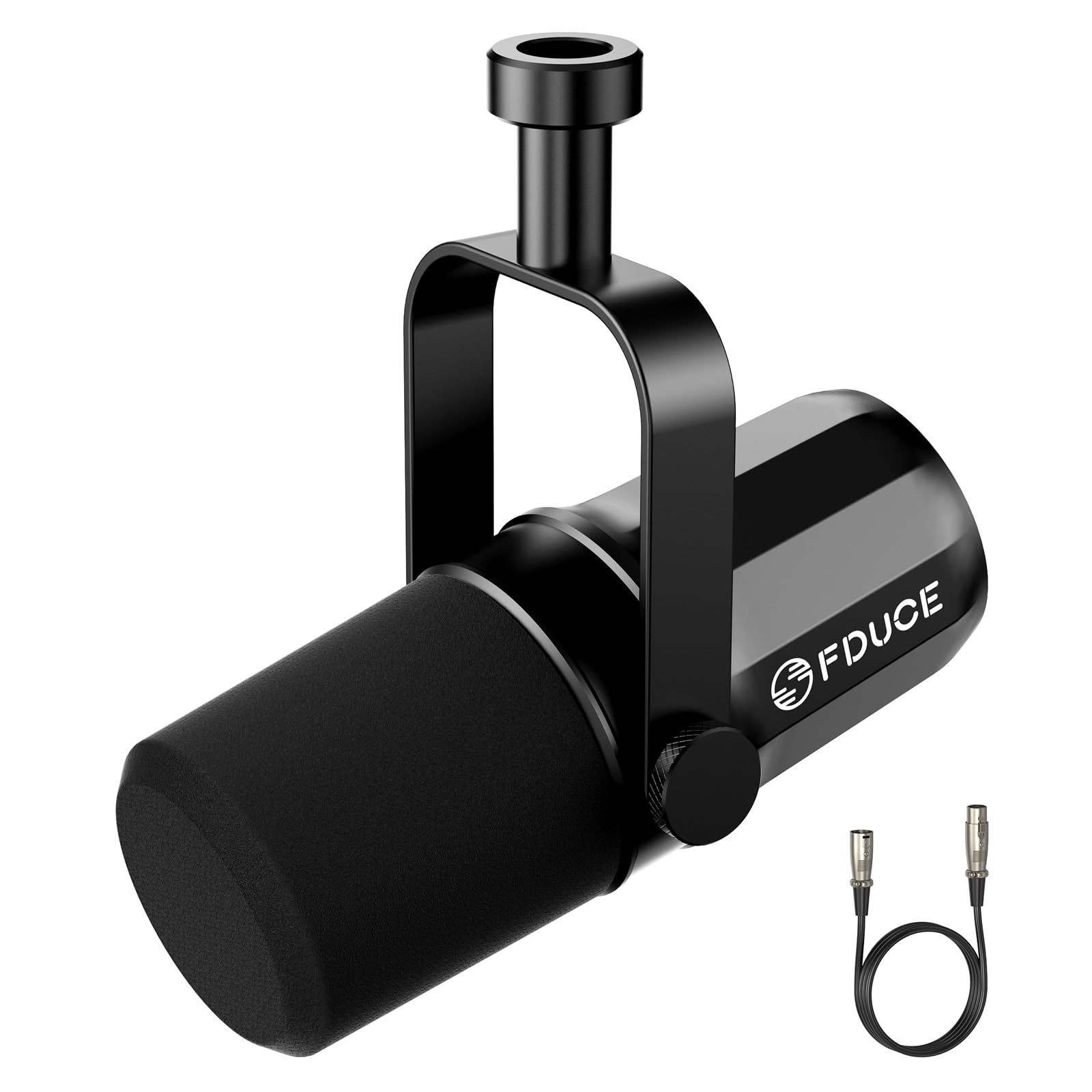FDUCE XLR Dynamic Microphone for Vocal Recording, Podcasting, Gaming, Live Streaming&Broadcasting, All Metal Cardioid Mic, Voice