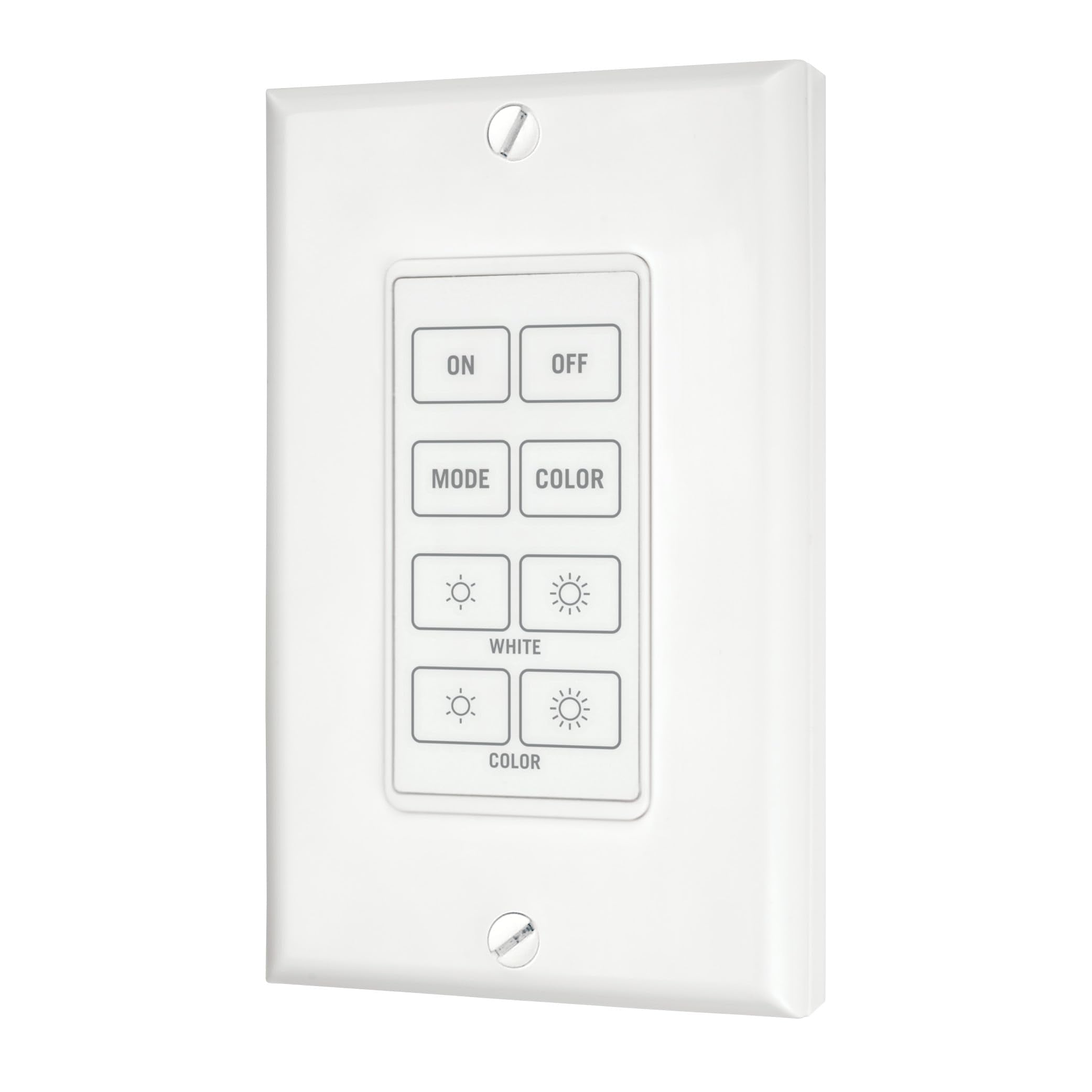 Armacost Lighting Wireless Wall Mount Touchpad for RGB+W LED Dimmers 733220N
