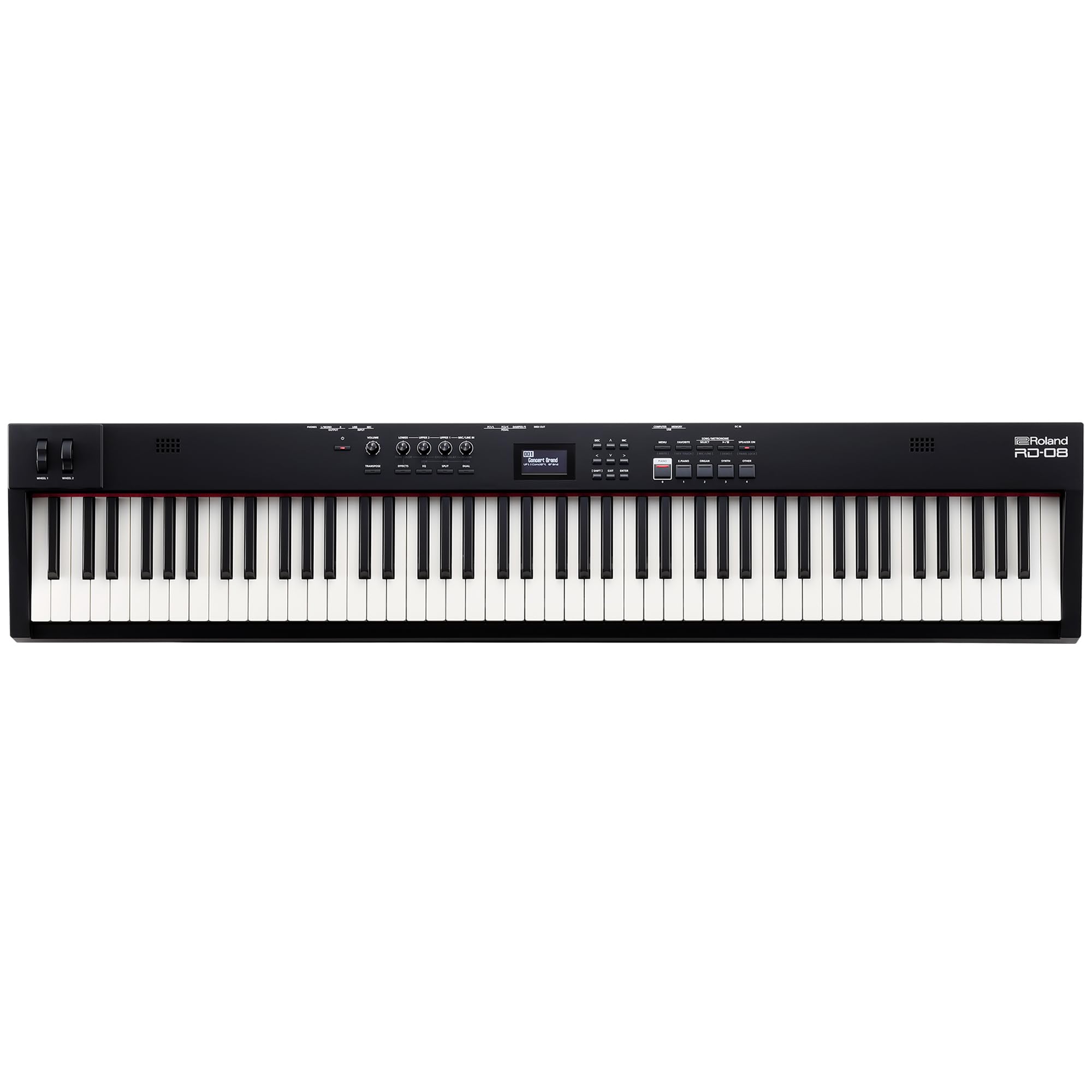 Roland RD-08 Stage Piano | Authentic RD Sound & Playability | Streamlined Design | 88-Note Weighted-Action PHA-4 Keyboard | Expa