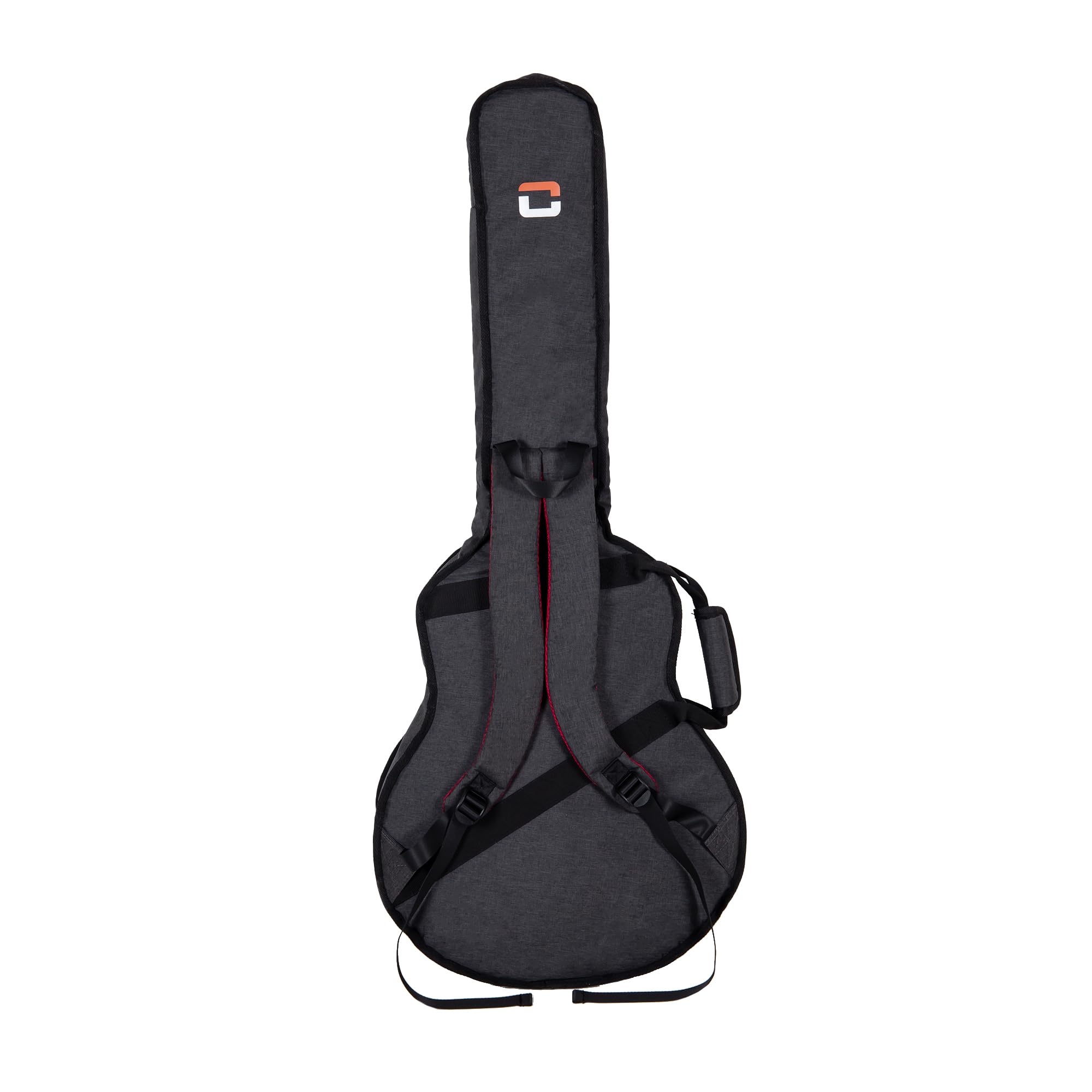 Crossrock Padded Backpack Guitar Bag for 335 Style 6-String Semi-Hollow Electric Guitars-Dark Grey (CRSG107-335DG)