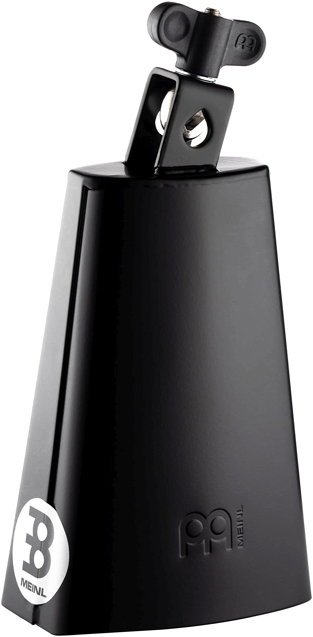 Meinl Percussion SL675-BK Black Powder Coated Steel Cowbell, 6 3/4-Inch