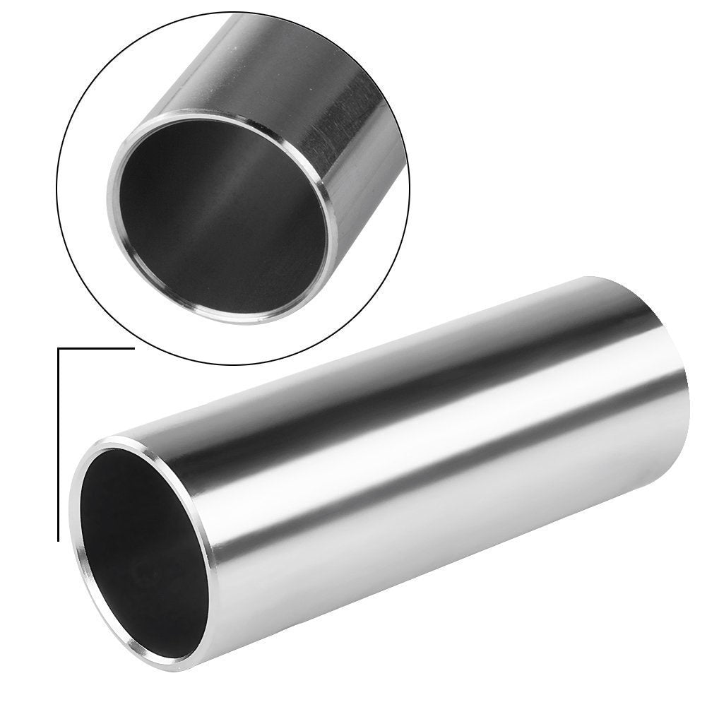 Bestgle Guitar Slide, Set of 3 Sizes Stainless Steel Guitar Slides Metal Hard-chrome Plated Finger Slide for Electric Acoustic G