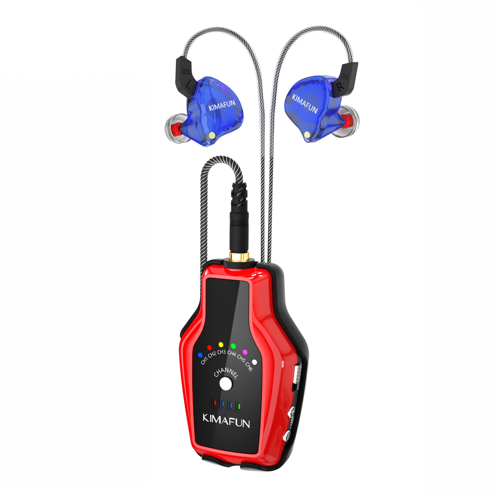 KIMAFUN One Receiver Only Wireless IEM System, Need Transmitter to Work(1RX)