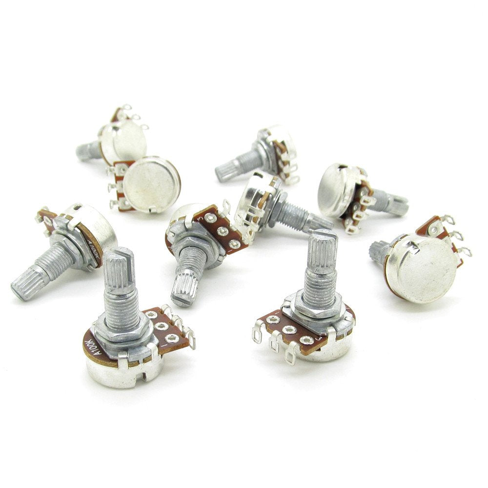 JIUWU DN A10k Ohm Mini Control Potentiometer for Electric Guitar Volume Pot (Pack of 10)