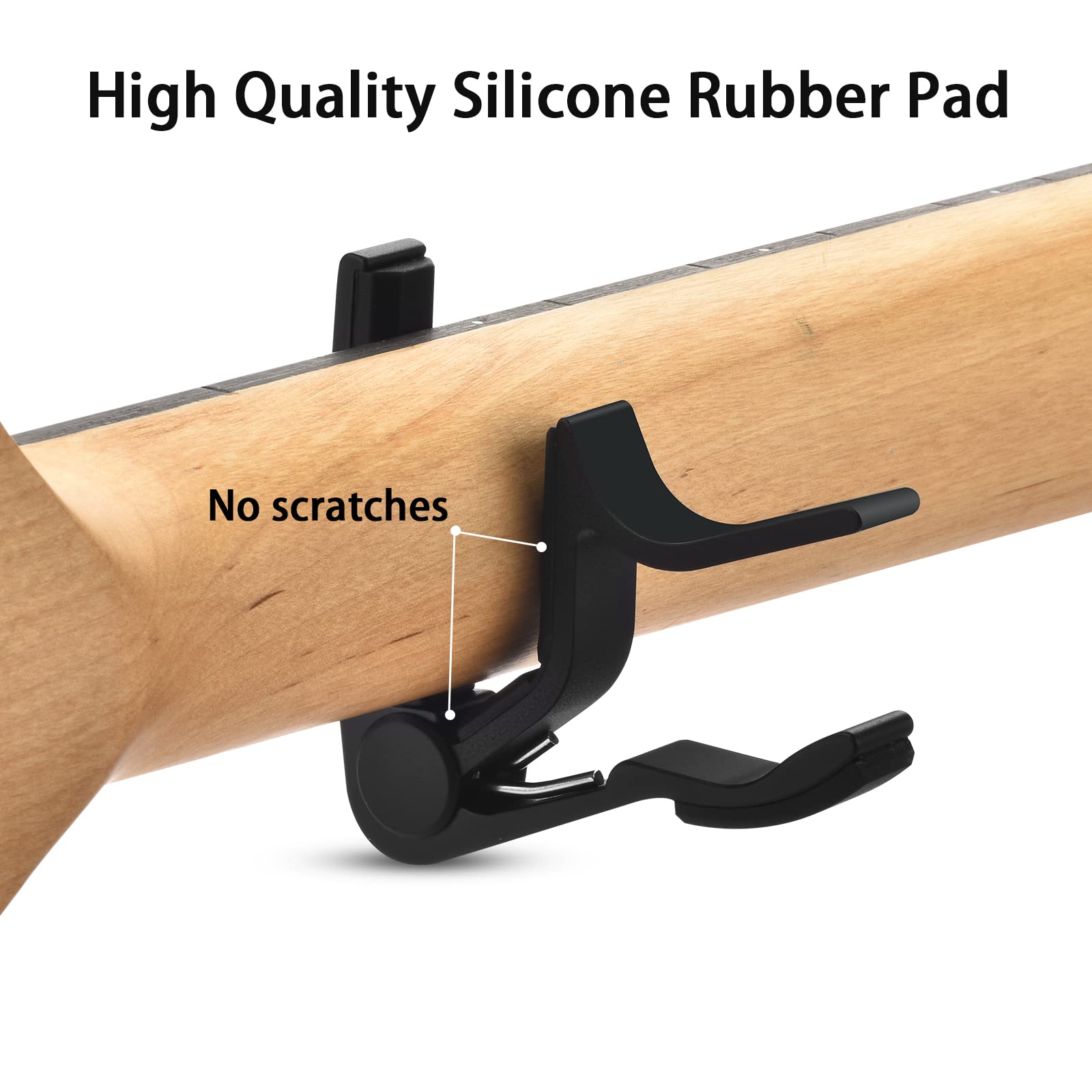 Guitar Capo, 2 Pack Capo for Acoustic Guitar, Guitar Capo for Electric Guitars, Bass, Buzzing-Free, Quick Release, Easy to Use,