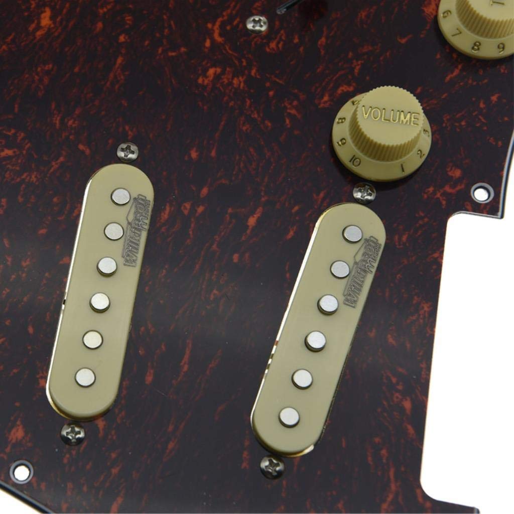 KAISH Red Tortoise Loaded Electric Guitar Pickguard Prewired Pickguard with Wilkinson Pickups for USA/Mexico FD Stratocaster