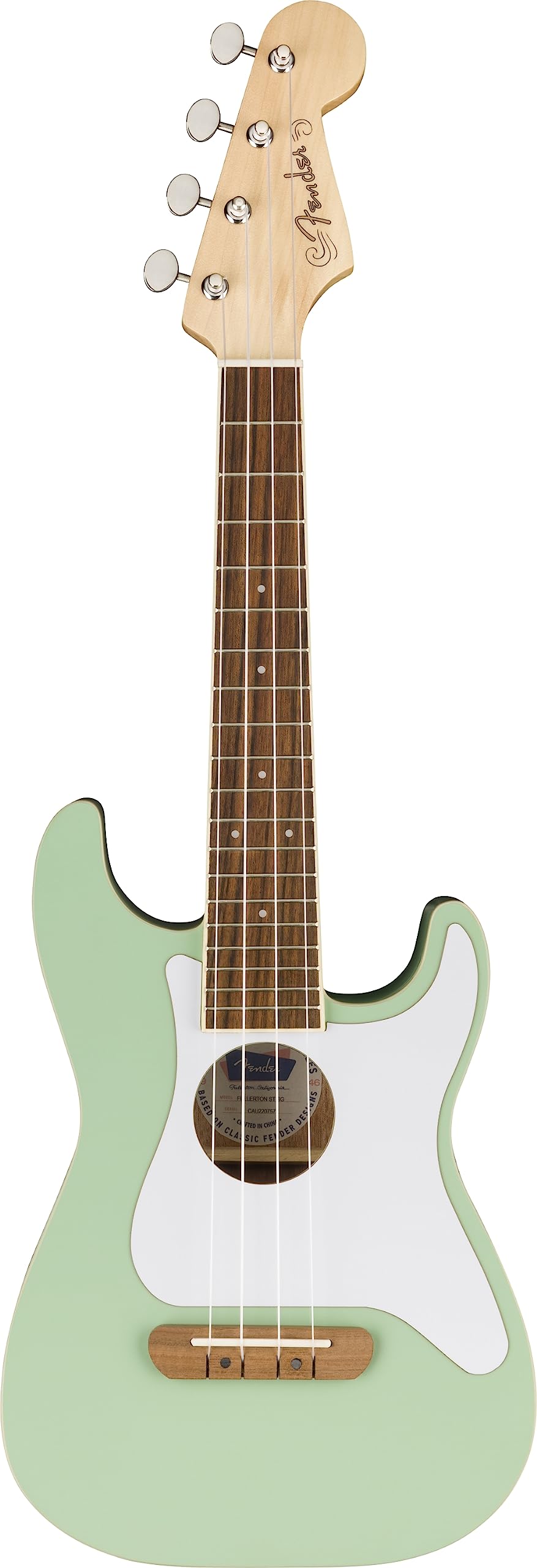 Fender, 4-String Ukulele, Right, Surf Green (0970523557)