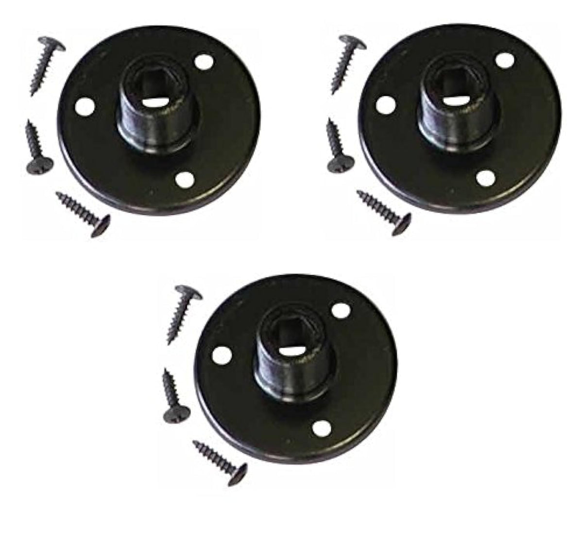 Audio2000'S Ast4264Bx3 3-Pack Black Microphone Gooseneck Table Mounts With 5/8'' X 27 Threads And Mounting Screws