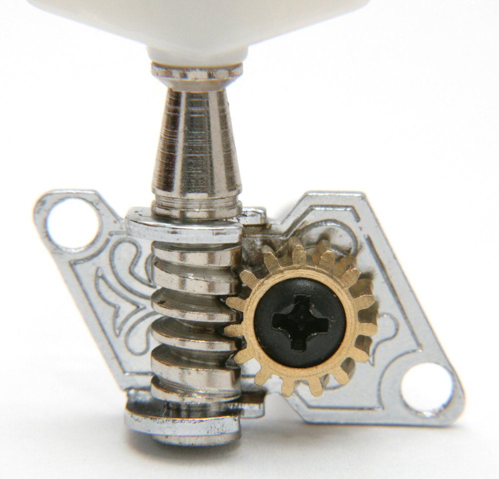 Chrome Open-gear Guitar Tuners Machine Heads - 6-piece 3 Left 3 Right Alignment