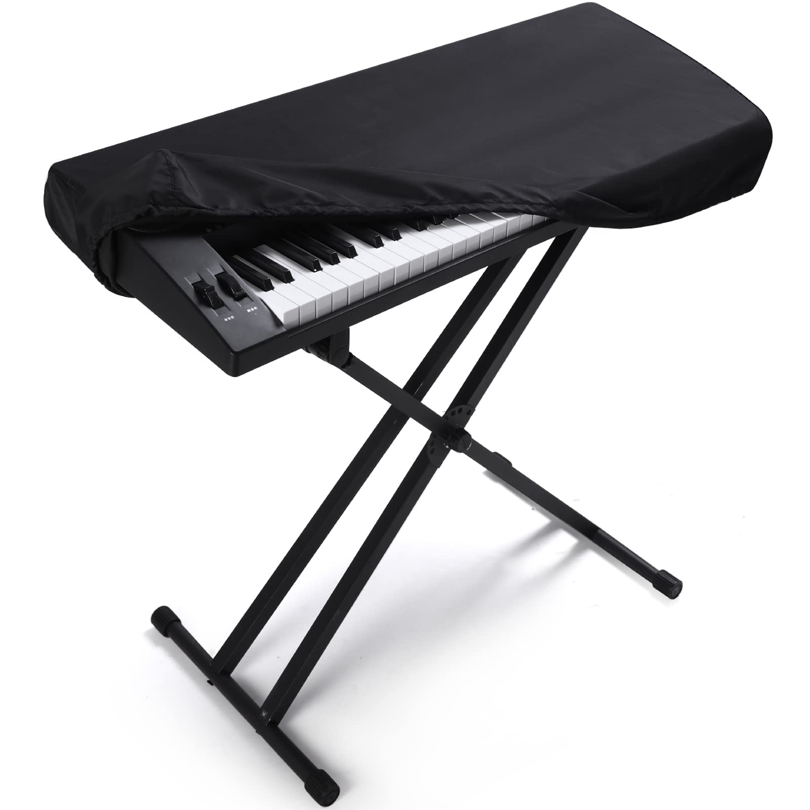 YNester 61 Keys Piano Keyboard Dust Cover, Adjustable Electric Piano Keyboard Covers for Digital Electric Pianos, Full Cover Ela
