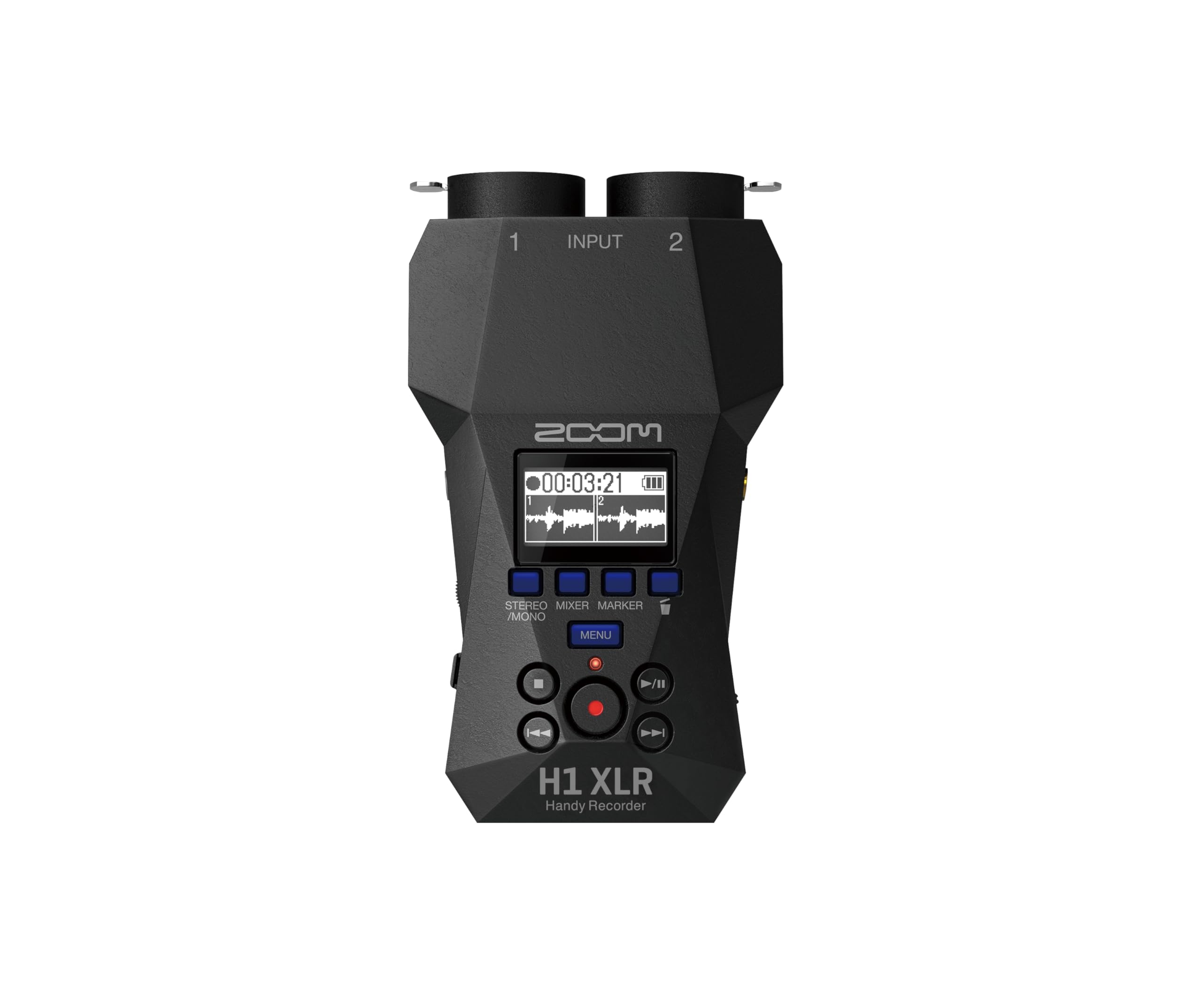 Zoom H1 XLR Handy Recorder with 32-Bit Float, Accessibility, 2 XLR/TRS Locking Combo Inputs, 3.5mm Stereo Jack, Dual AD Converte