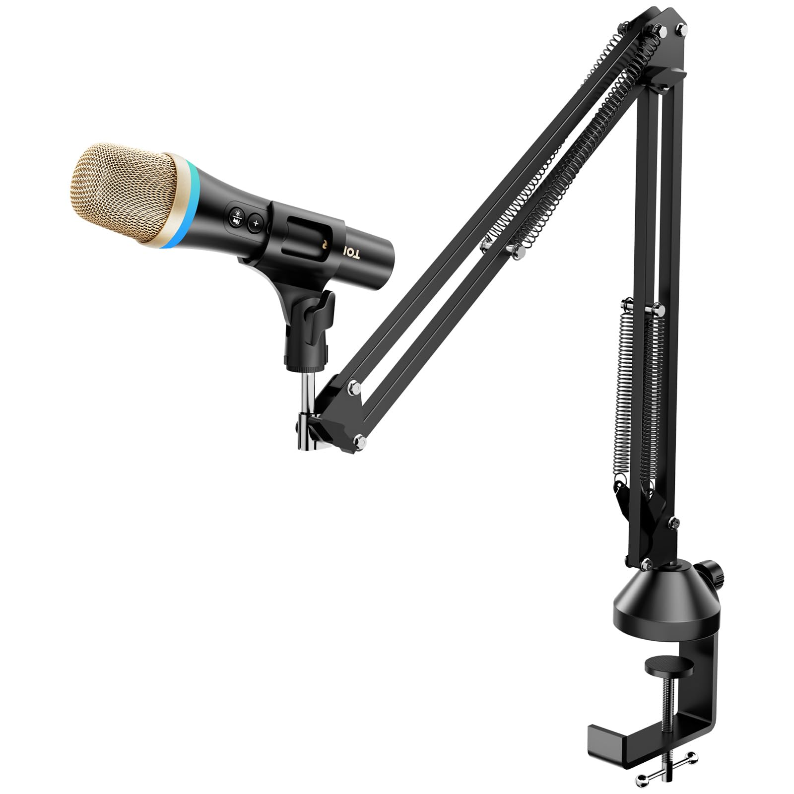 Tonor Dynamic Usb/Type-C Microphone For Pc, Rgb Podcast Computer Gaming Microphone With Arm Stand For Recording, Live, Streaming