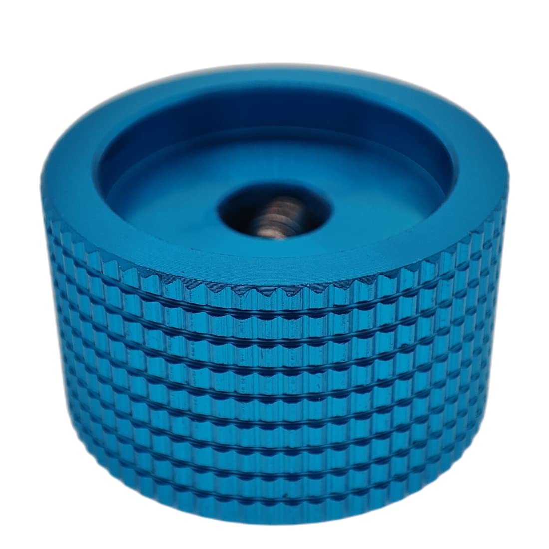 Szliyands 5 Pack Aluminum Rotary Electronic Control Potentiometer Knob,for 0.23'' Diameter Shaft, 0.98'' Dia, 0.61'' H, Guitar K