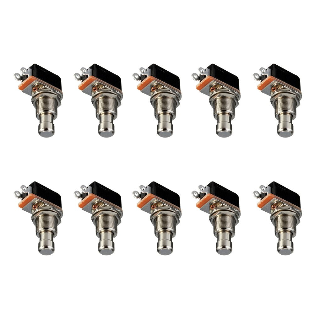 Esupport Guitar Effects Pedal Box Momentary Spst Button Stomp Foot Switch Push Button Pack Of 10
