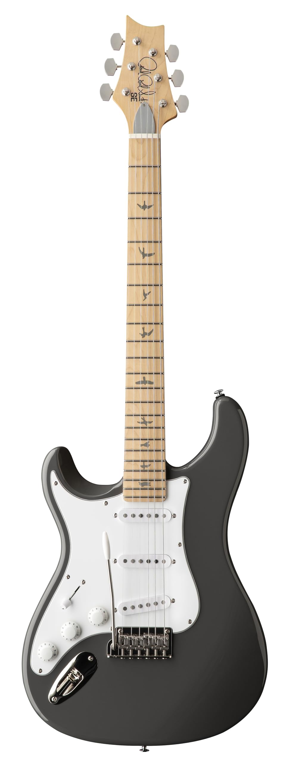 PRS SE Silver Sky Maple Lefty, Overland Gray with Gigbag