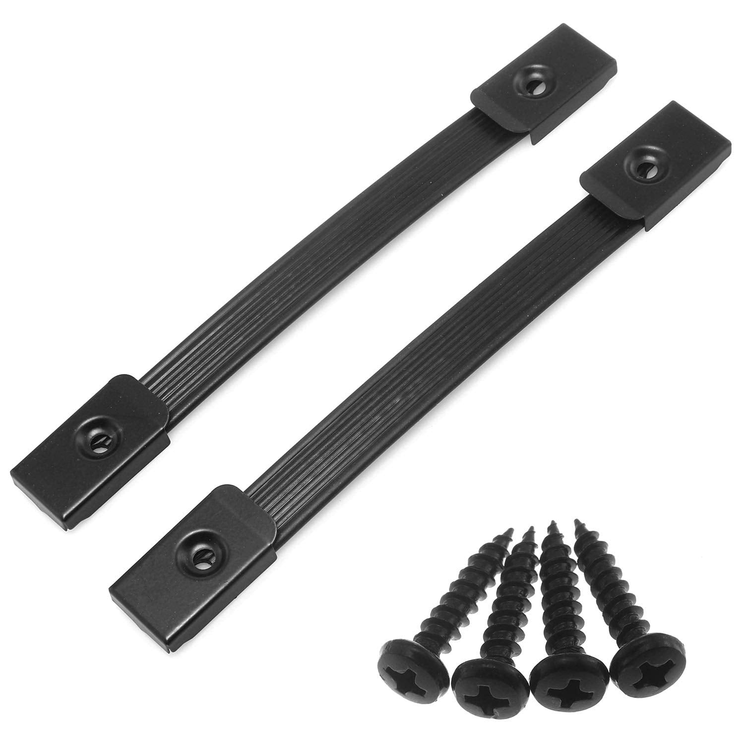 Dgzzi Handle Strap 2Pcs 8Inch Black Guitar Amplifiers Speaker Cabinet Strap Handle With Metal End Caps