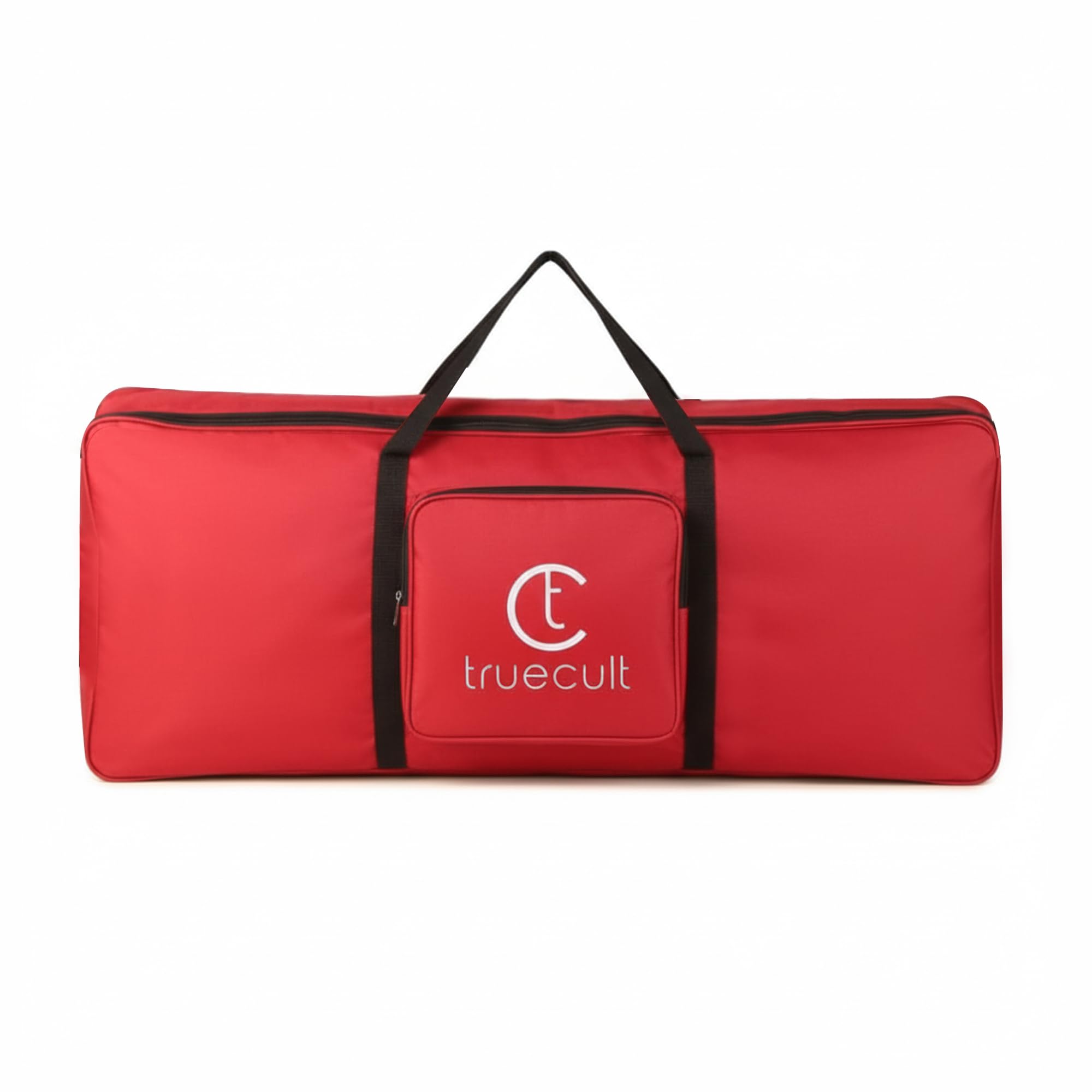True Cult Polyester Keyboard Bag Compatible With 37 Keys Yamaha & Casio Pss-E30, Pss-F30 Padded Quality With Dust Cover (Red)