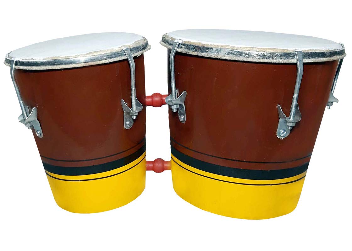 Gt Manufacturers Baby Toy Handmade Wooden Two Piece Bongo For Baby(Multi Colour03)