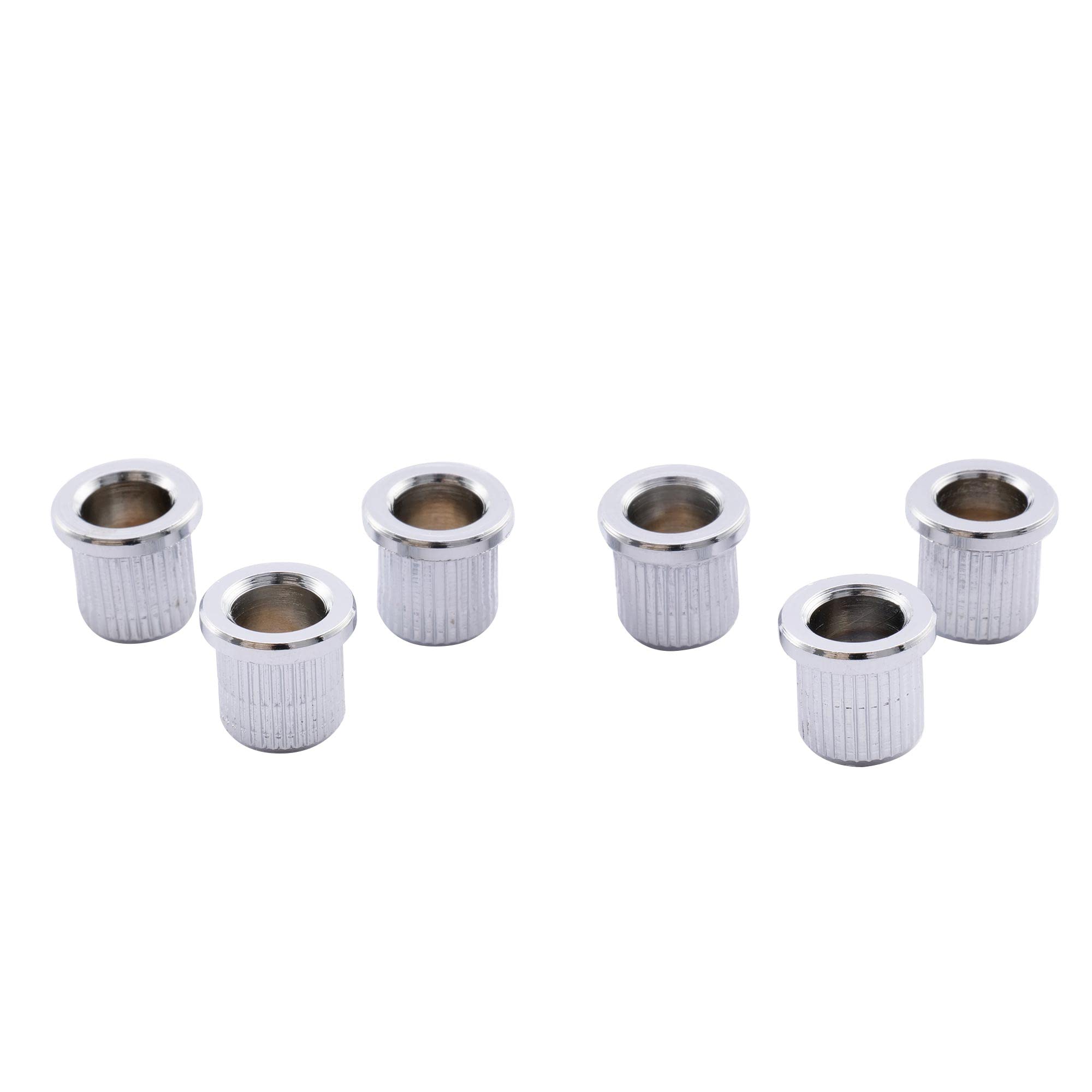 Musiclily Pro Big Lip Style Guitar String Ferrules String Through Body for Telecaster/Hardtail Strat Style Electric Guitar, Chro