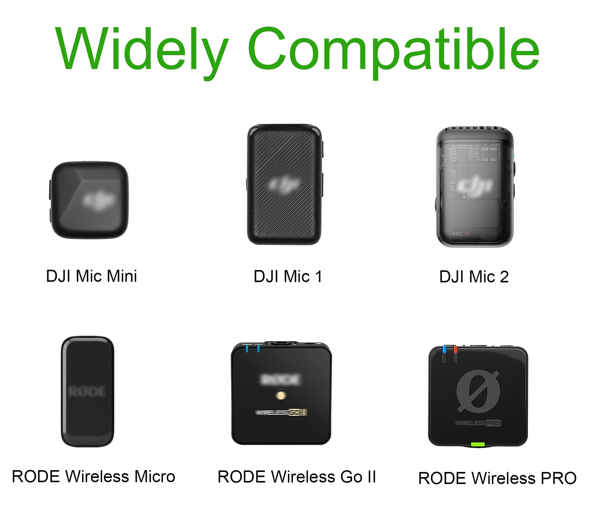 JCMOYUTY Stand for Magnetic Mic Holder DJI Mic Mini, Mic 1, Mic 2, Portable Handle for Rode Wireless Micro, GO 2 II, ME, Pro Wir